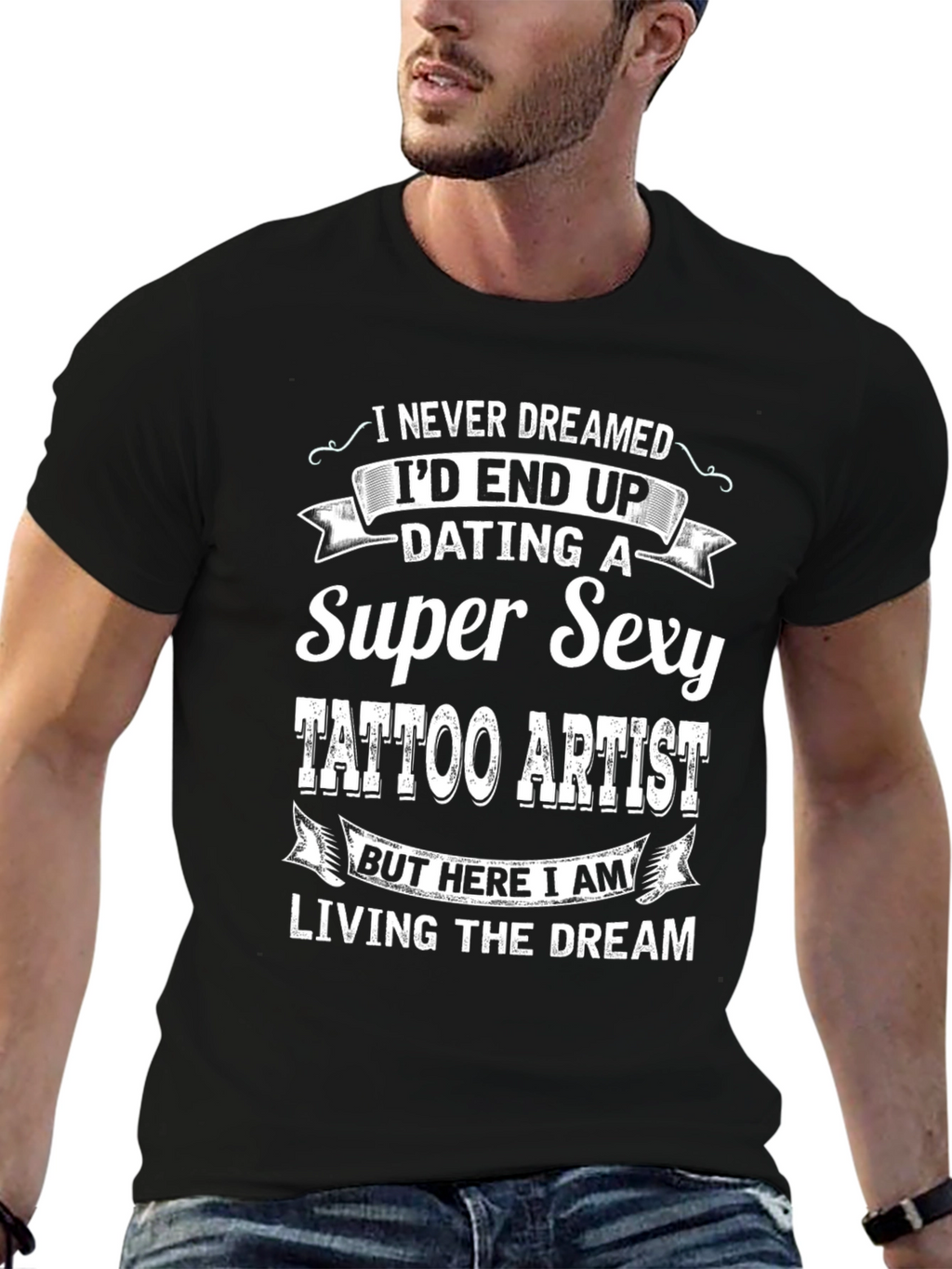 Super Sexy Tattoo Artist Graphic Tee - Novelty T-Shirt