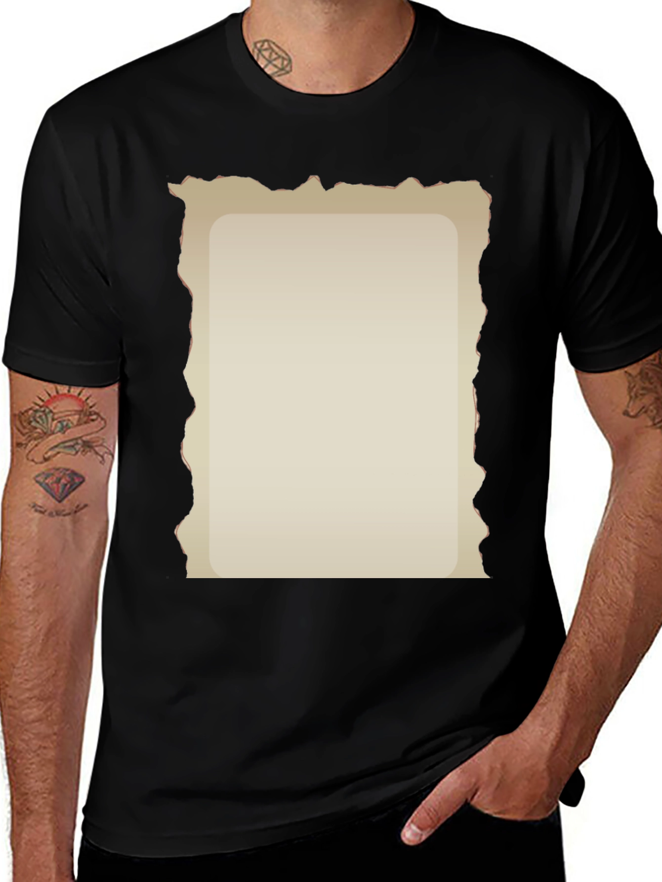 Distressed Parchment Graphic Tee