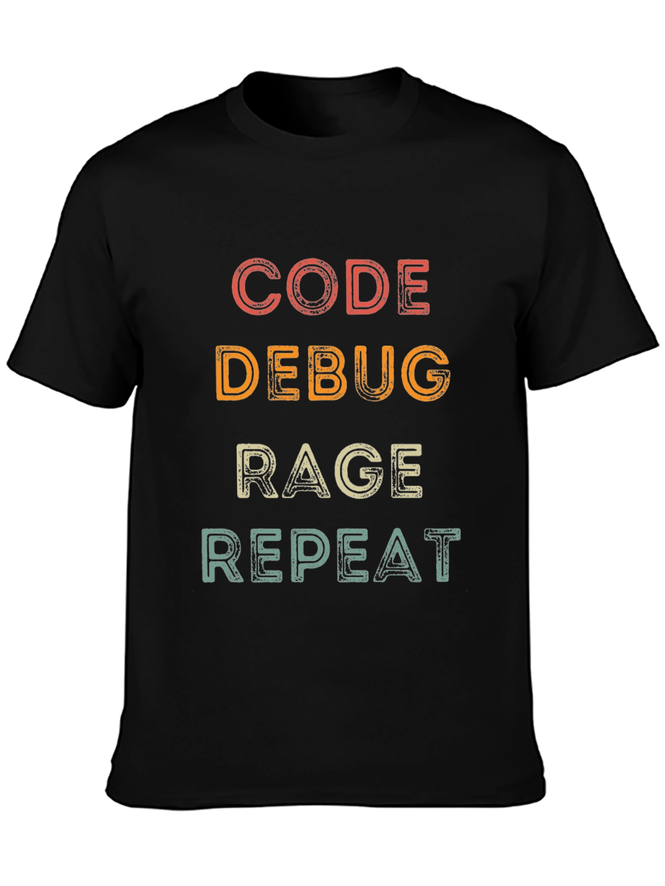 Code Debug Rage Repeat Programmer T-Shirt