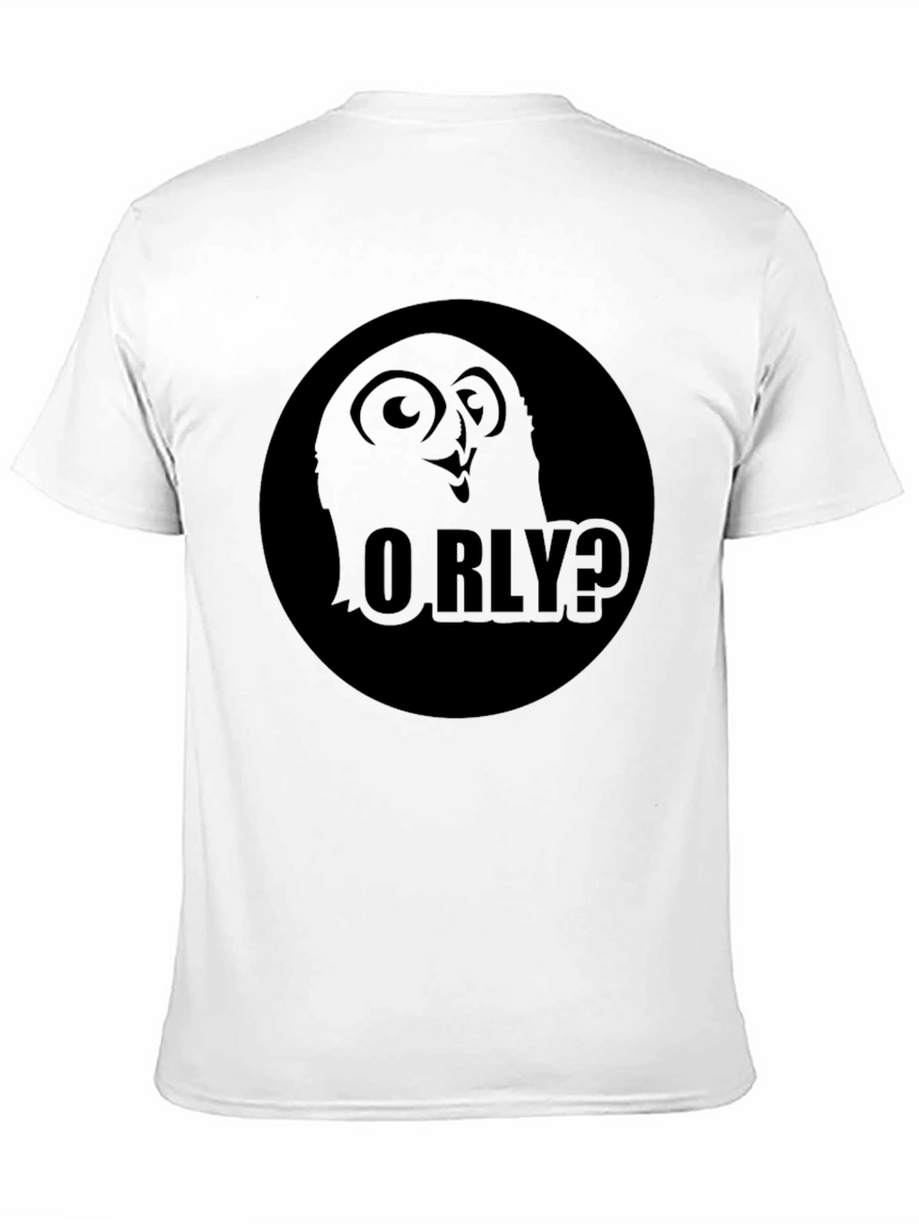 Funny O RLY? Owl Black T-Shirt