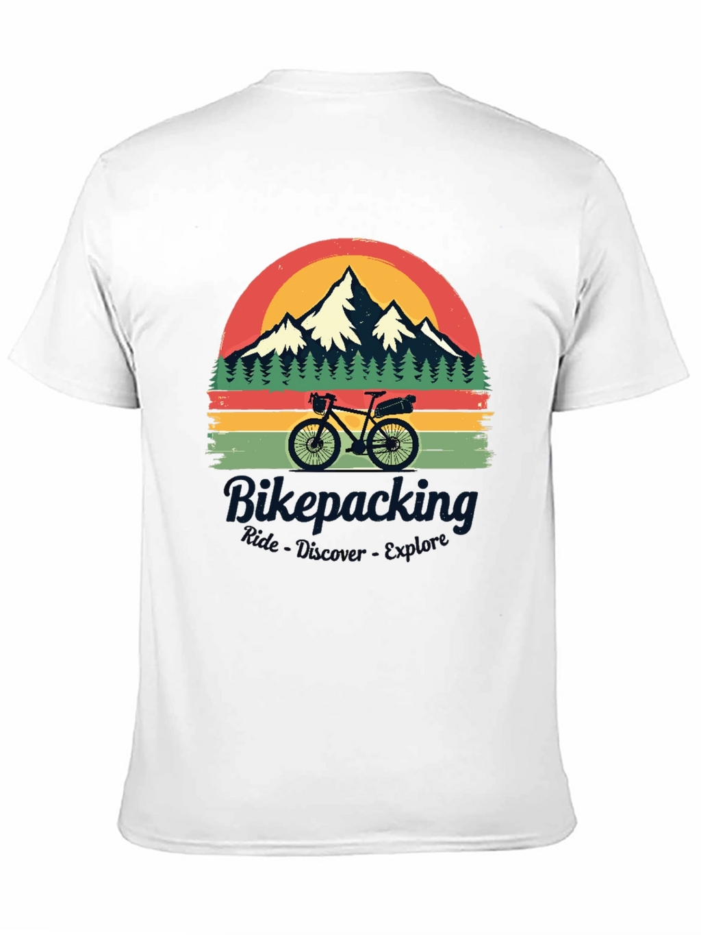 Bikepacking Ride Discover Explore Graphic T-Shirt