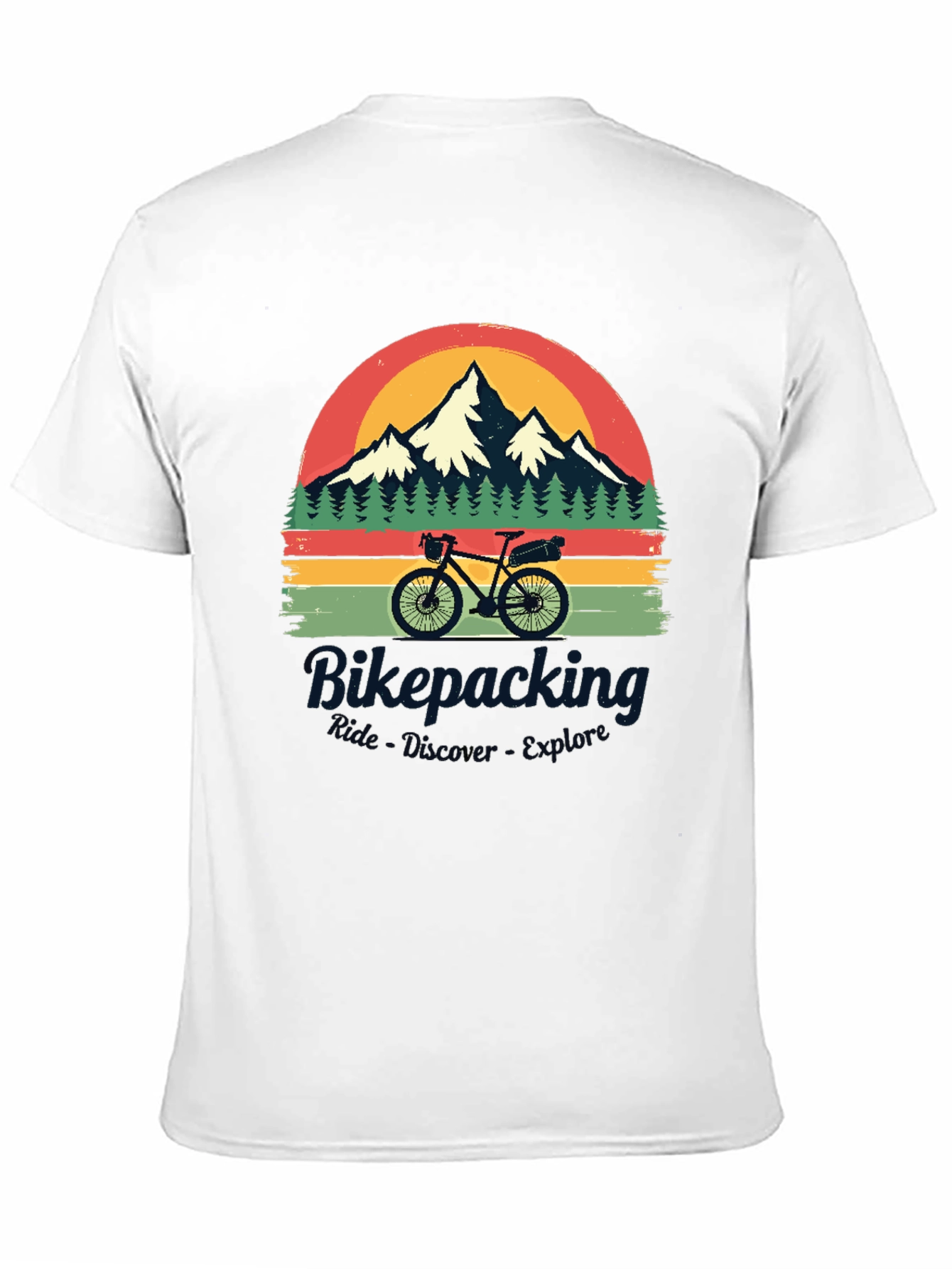 Bikepacking Ride Discover Explore Graphic T-Shirt