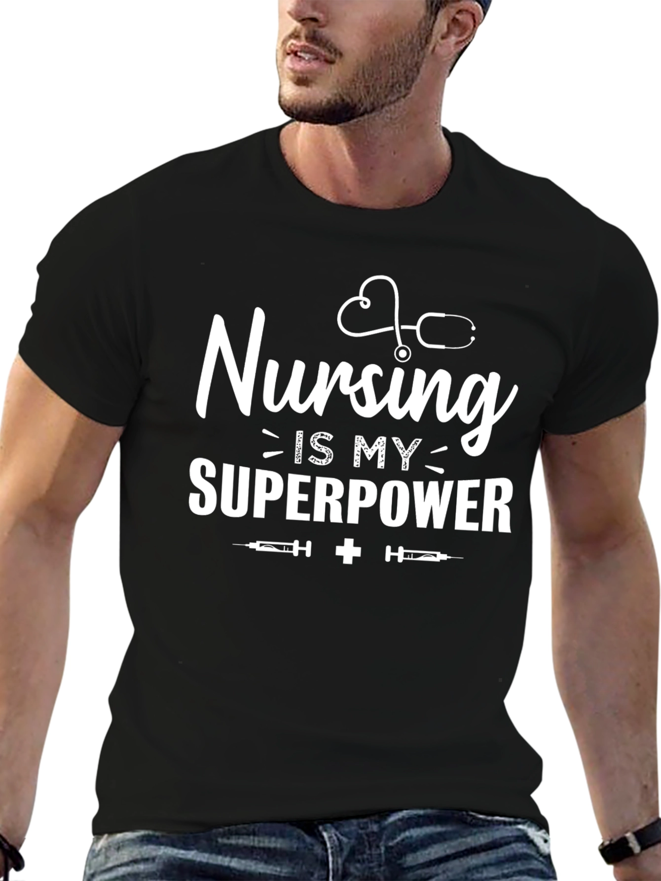 Nursing is My Superpower Graphic Tee