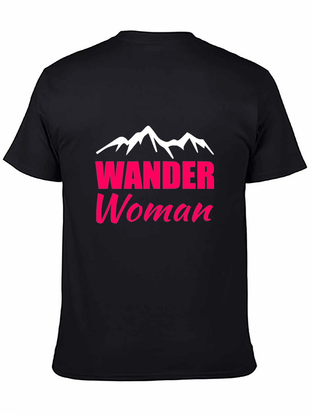 Wander Woman Graphic Tee - Black Cotton T-Shirt