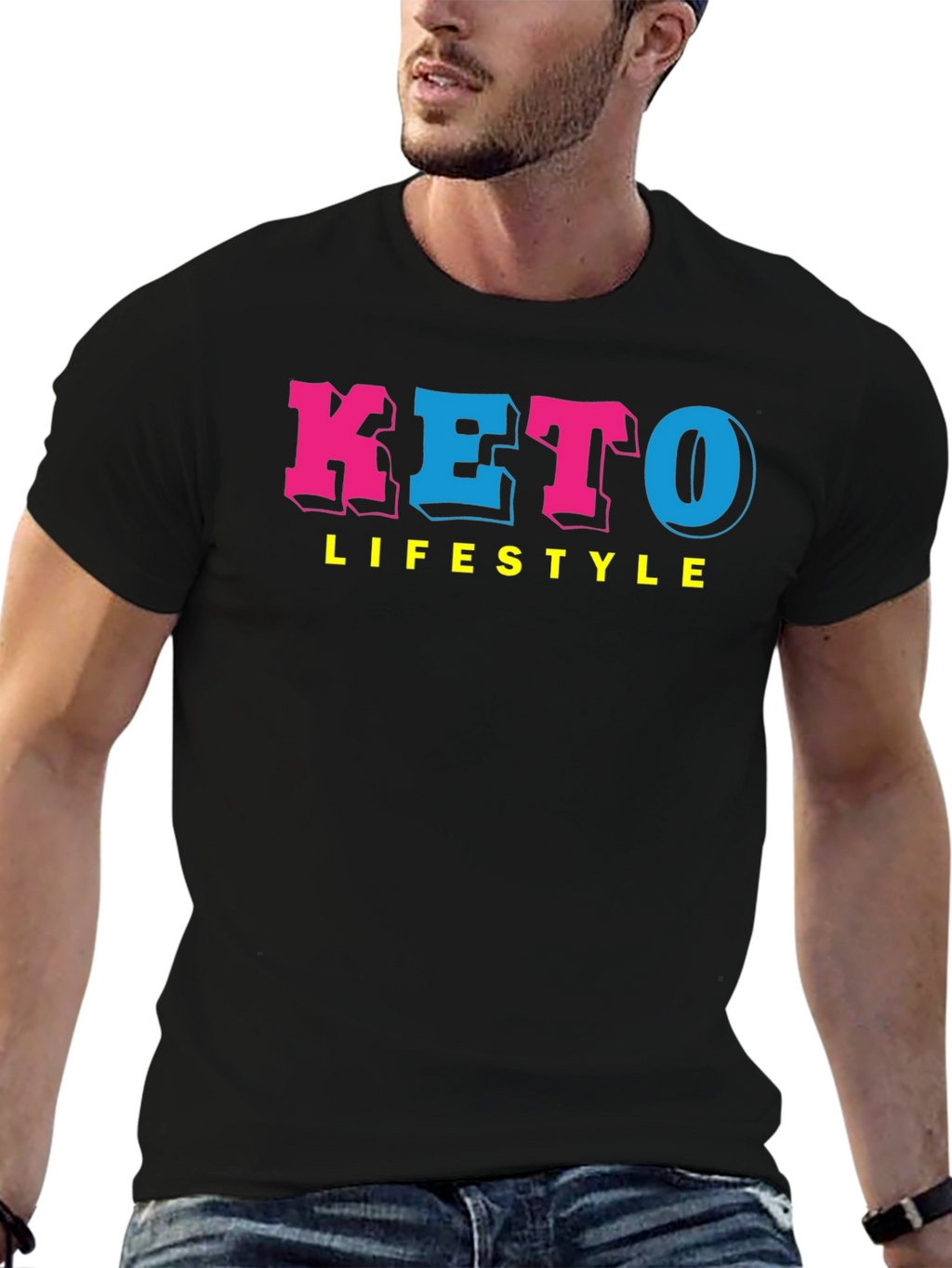 Keto Lifestyle Graphic Tee - Black