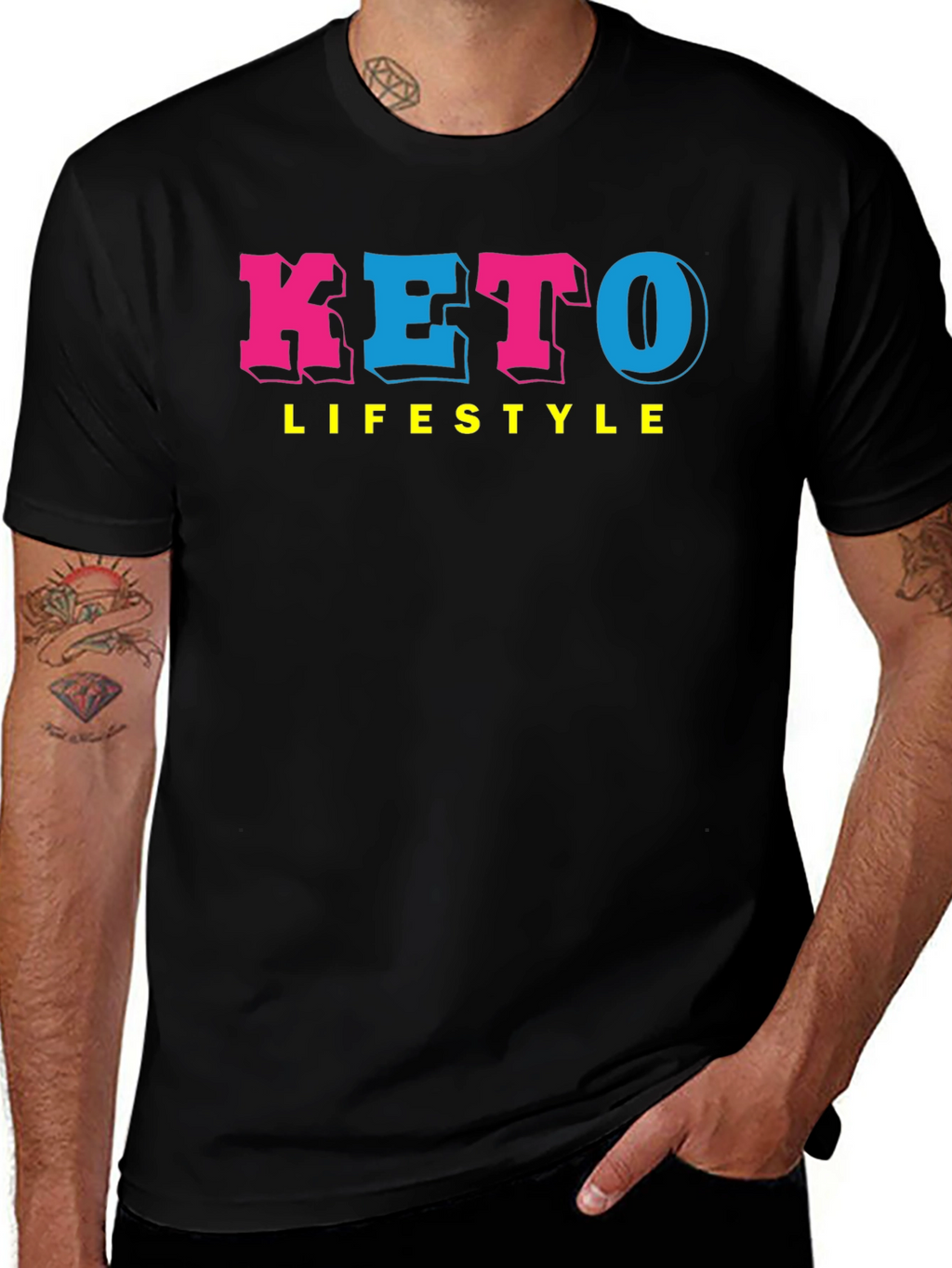 Keto Lifestyle Graphic Tee - Black