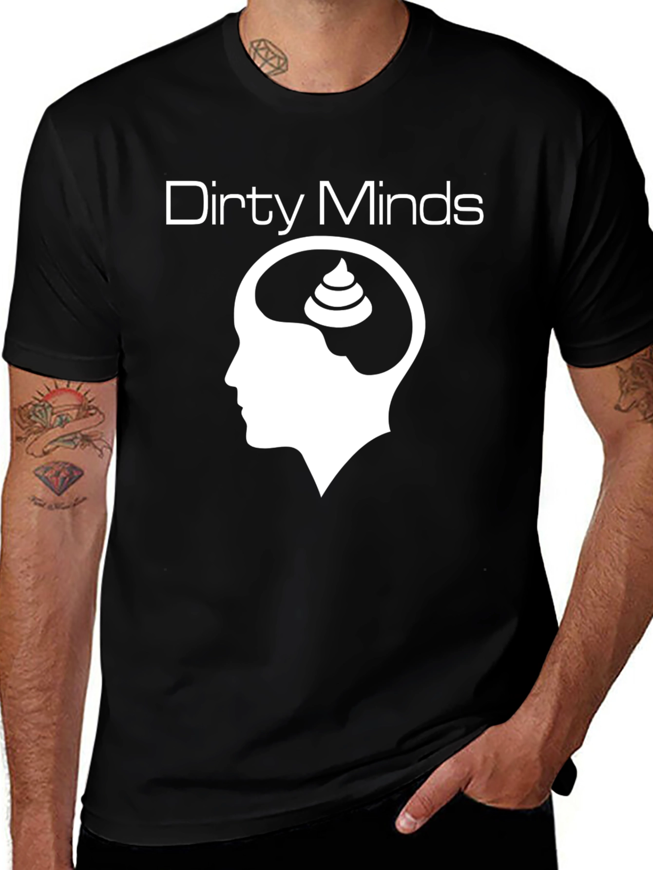 Dirty Minds Graphic Tee - Black Humor T-Shirt