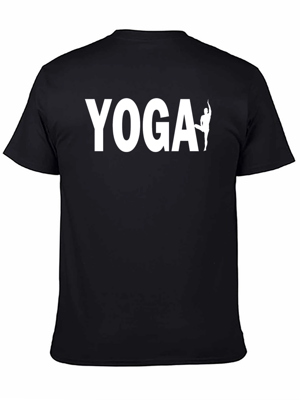 Yoga Graphic Tee - Black Cotton Blend