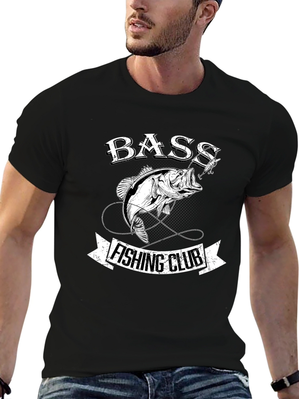 Bass Fishing Club Black T-Shirt