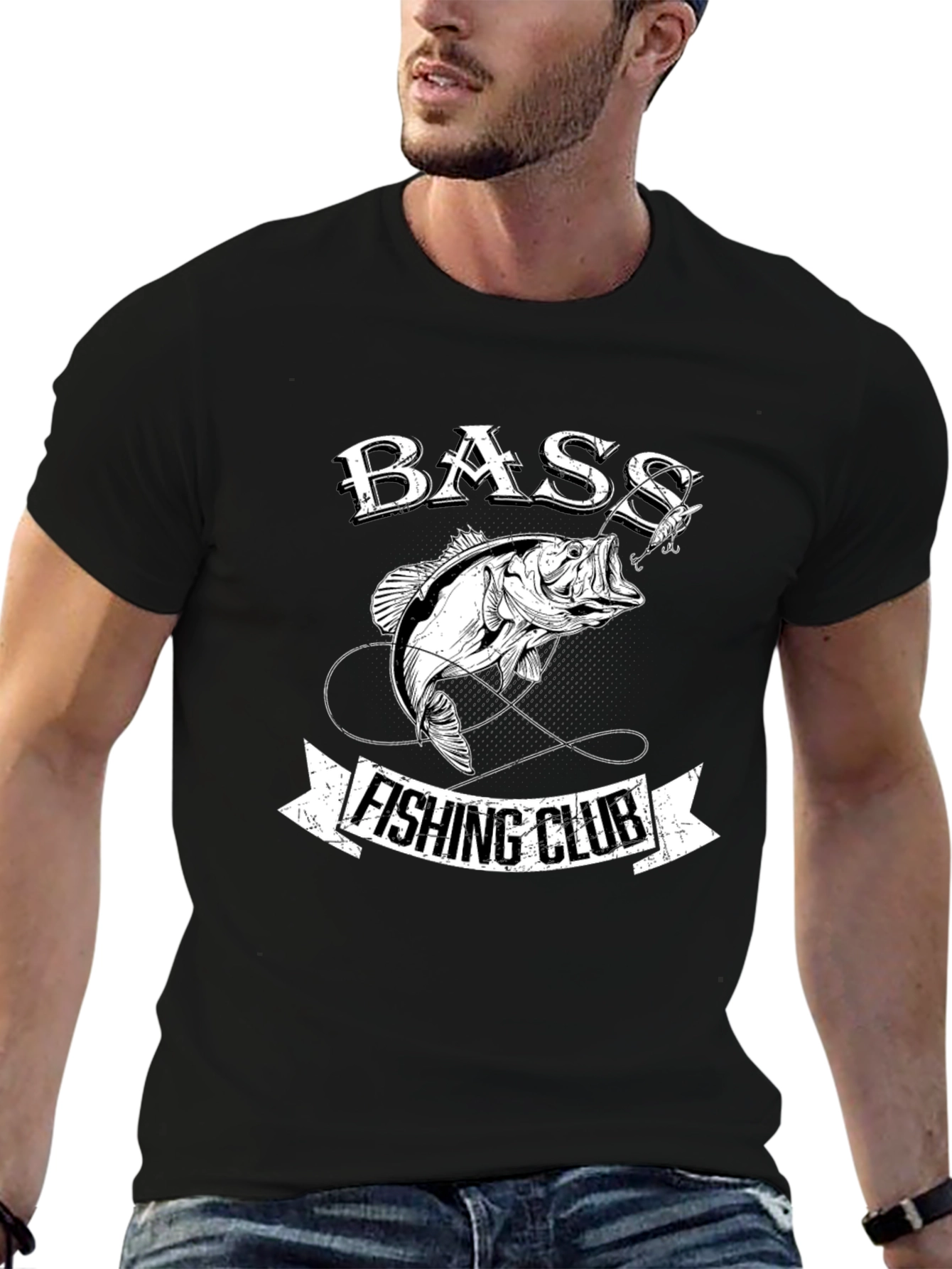 Bass Fishing Club Black T-Shirt
