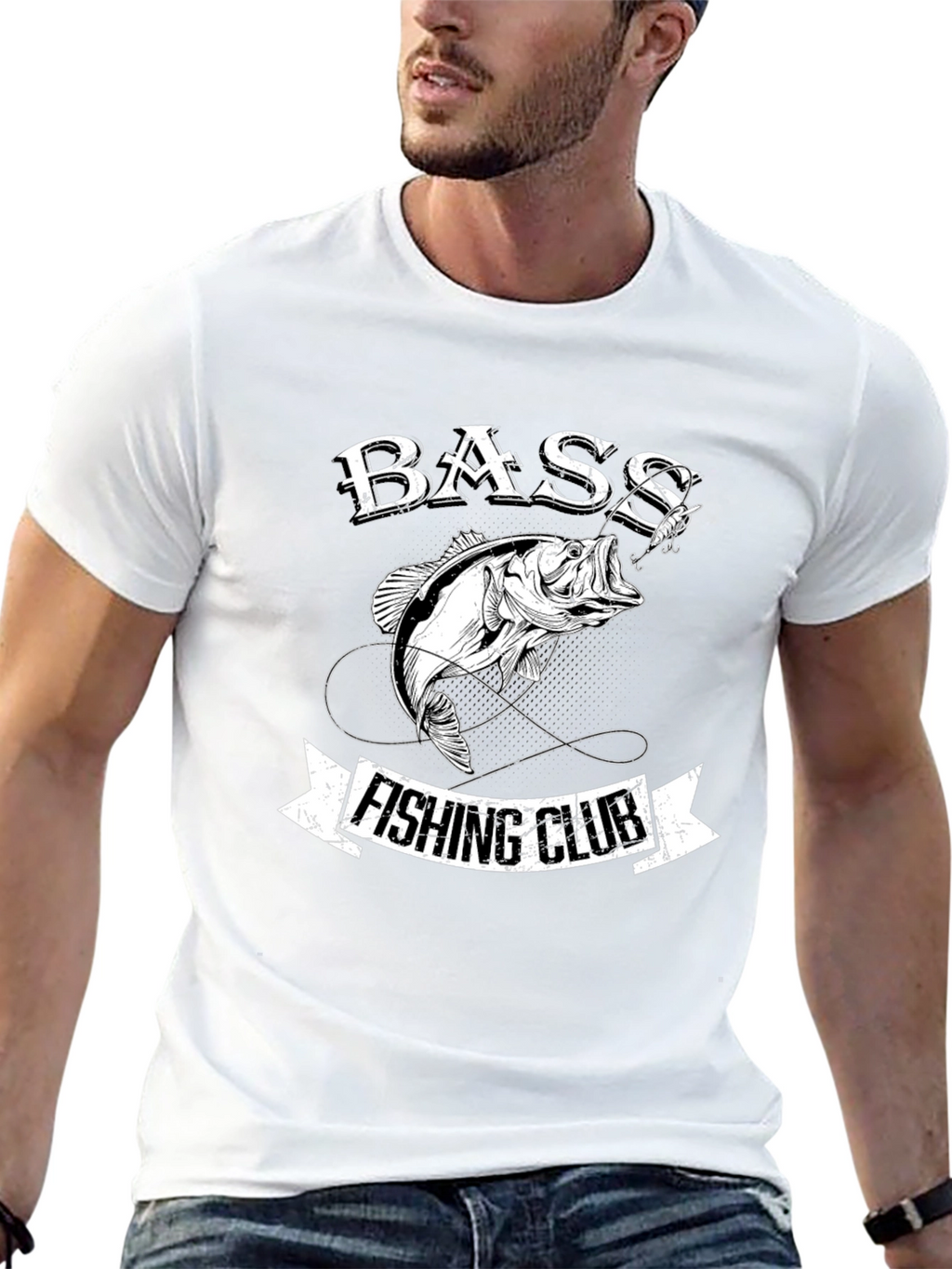 Bass Fishing Club Black T-Shirt