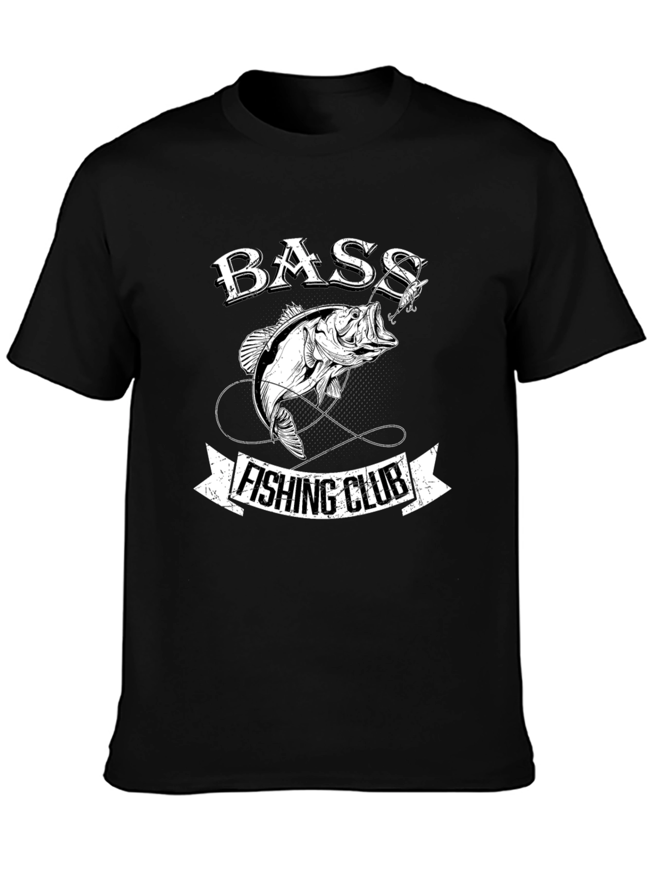 Bass Fishing Club Black T-Shirt