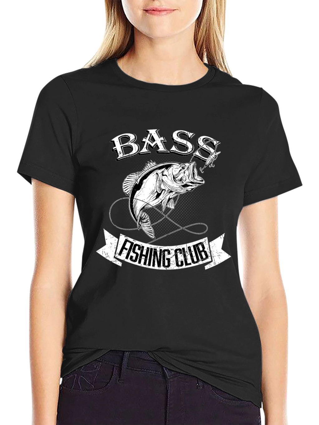 Bass Fishing Club Black T-Shirt