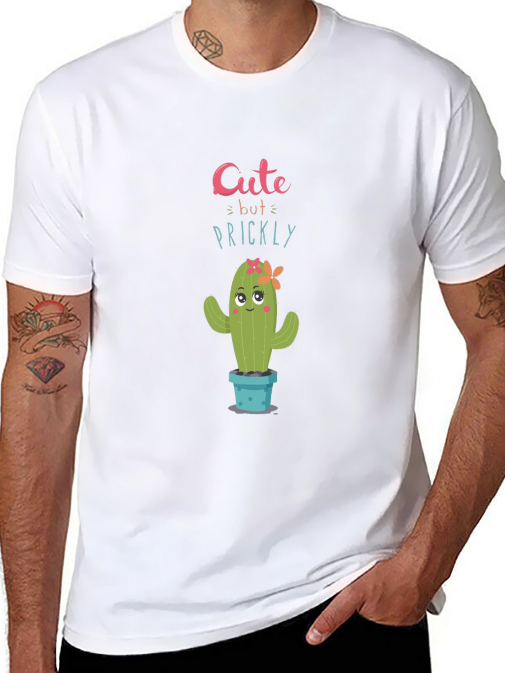 Cute But Prickly Cactus Graphic T-Shirt