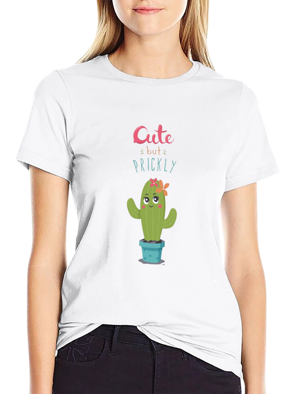 Cute But Prickly Cactus Graphic T-Shirt
