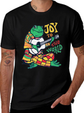 Joy to the World Frog Graphic T-Shirt