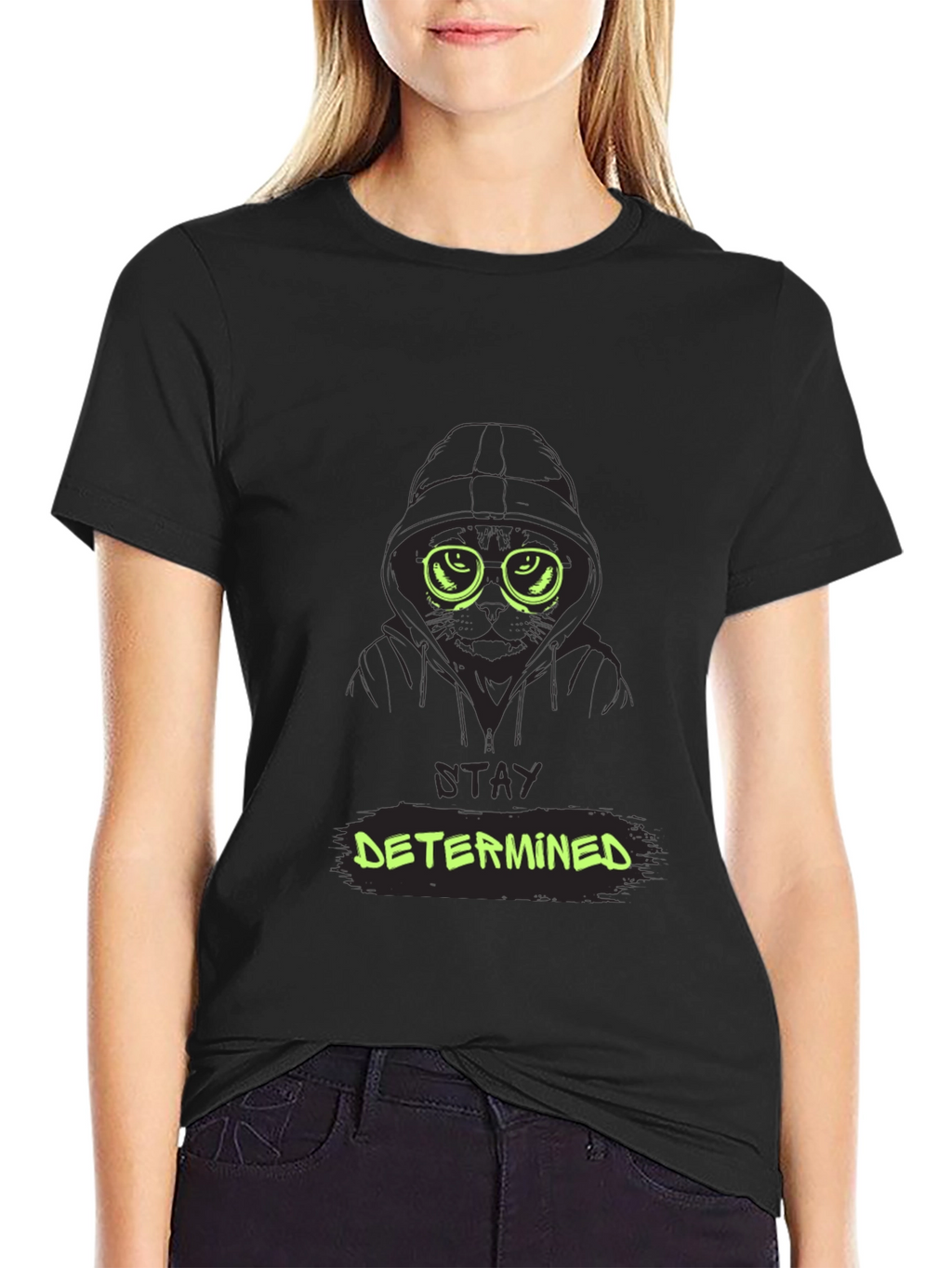 Stay Determined Graphic Tee - Mens Black T-Shirt