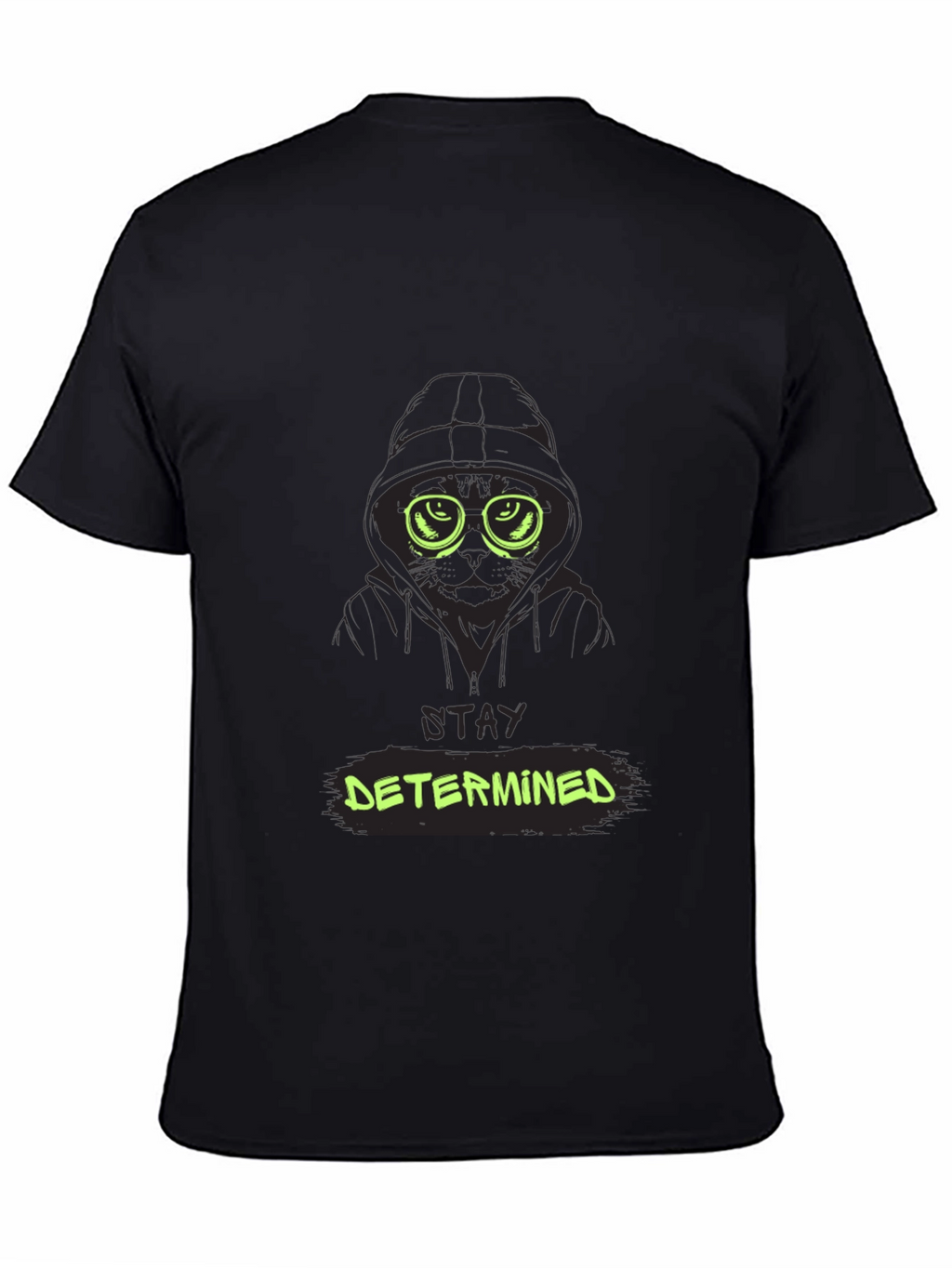 Stay Determined Graphic Tee - Mens Black T-Shirt