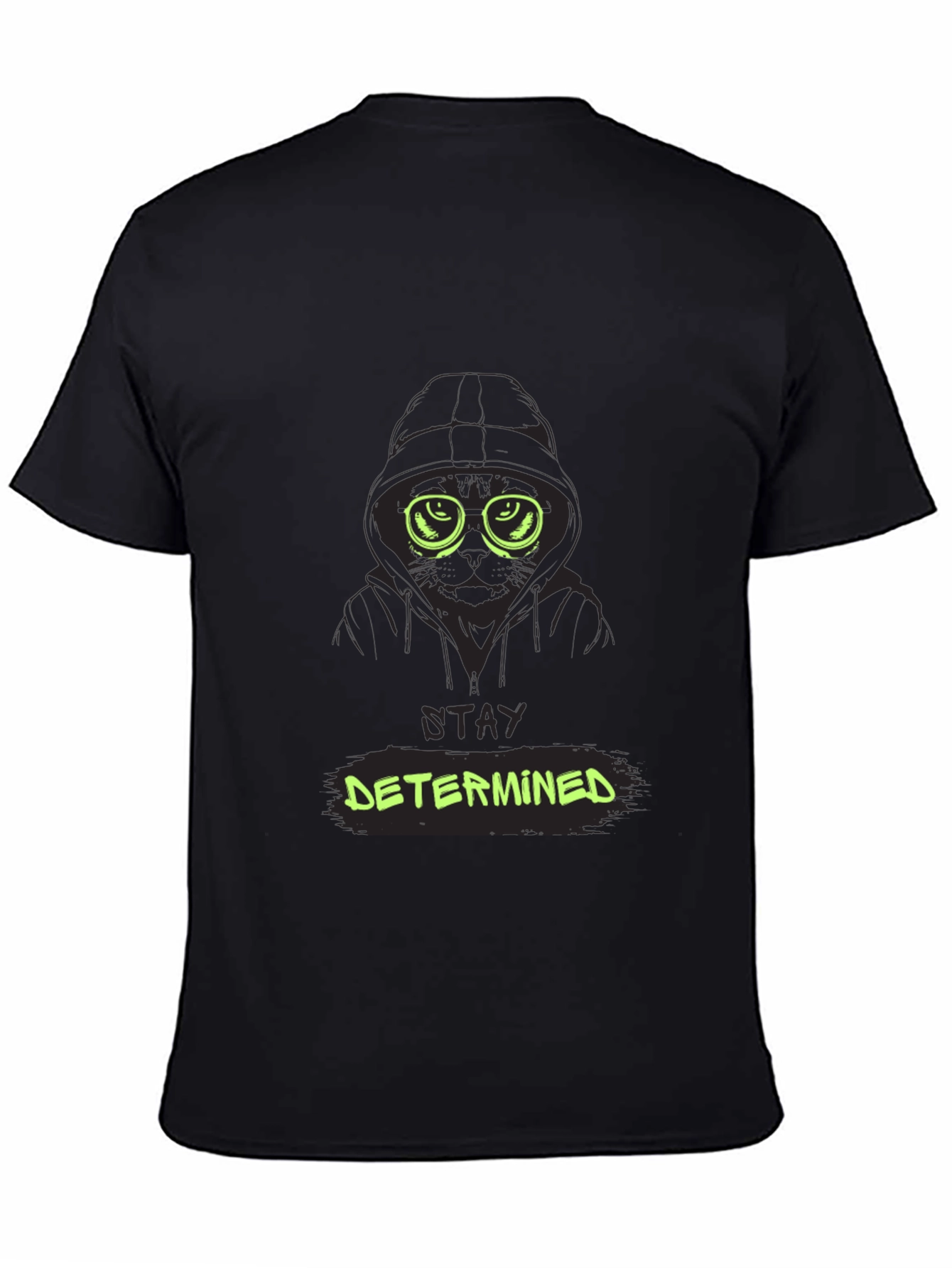 Stay Determined Graphic Tee - Mens Black T-Shirt