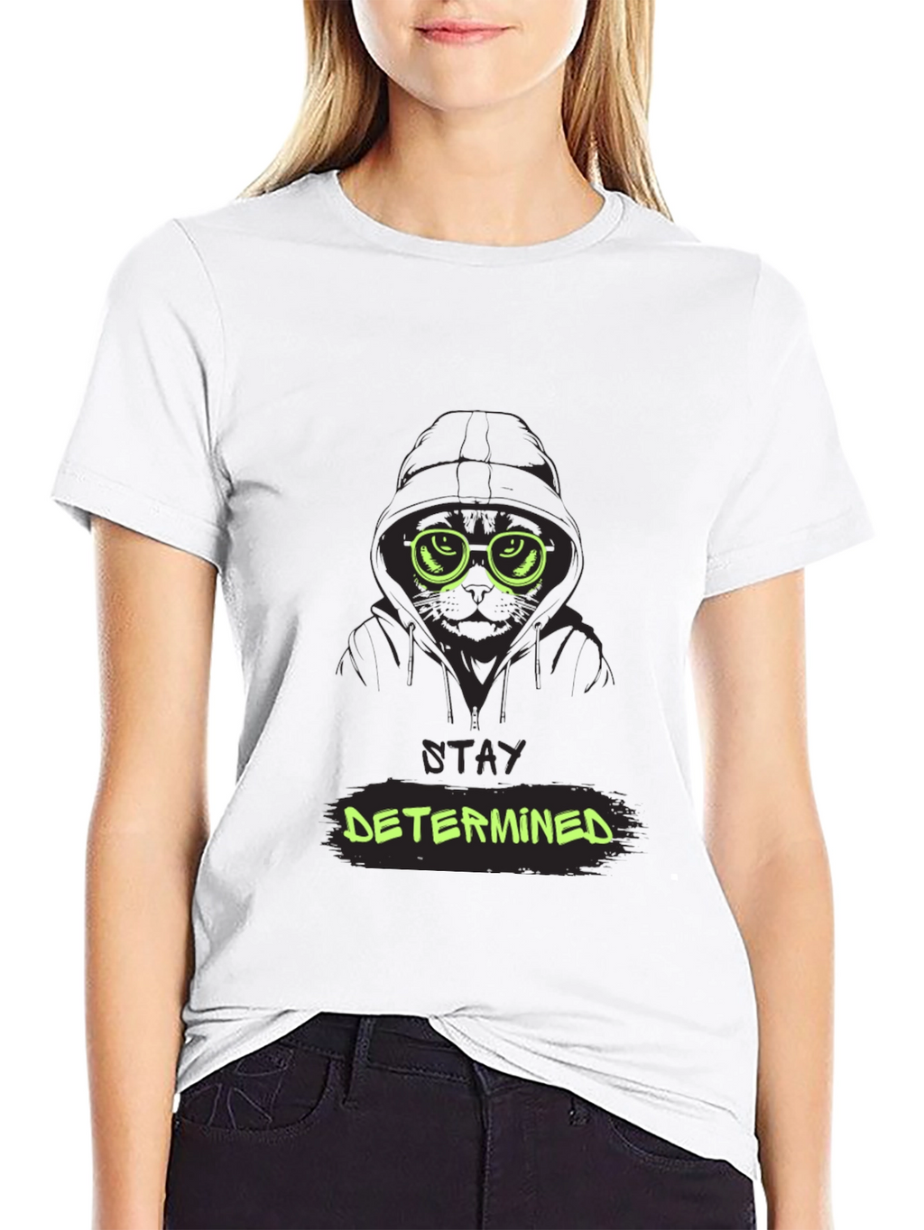 Stay Determined Graphic Tee - Mens Black T-Shirt