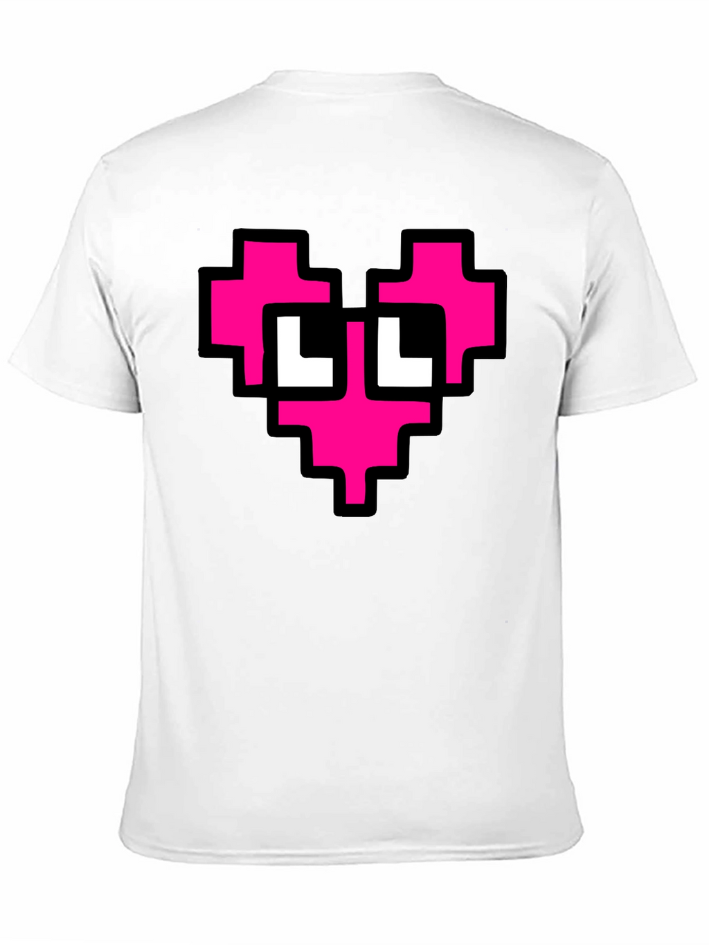Pixel Heart T-Shirt - Black Graphic Tee