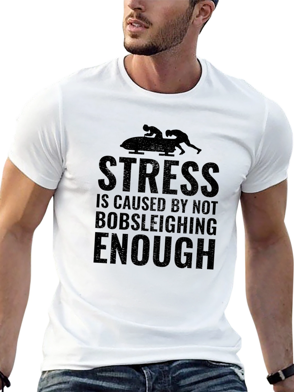 Stress Bobsleighing T-Shirt