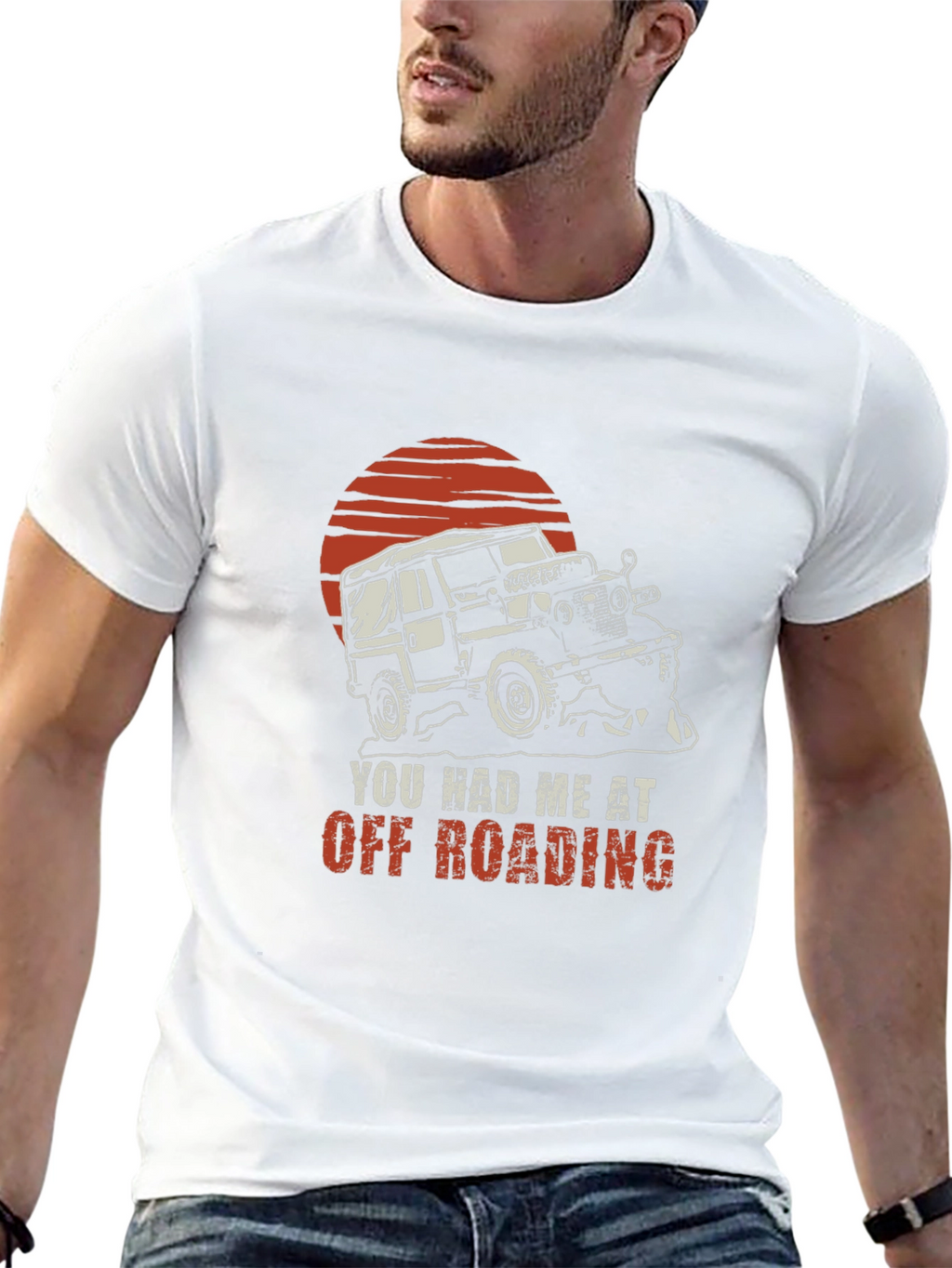 Off Roading Graphic Tee - Black Cotton T-Shirt