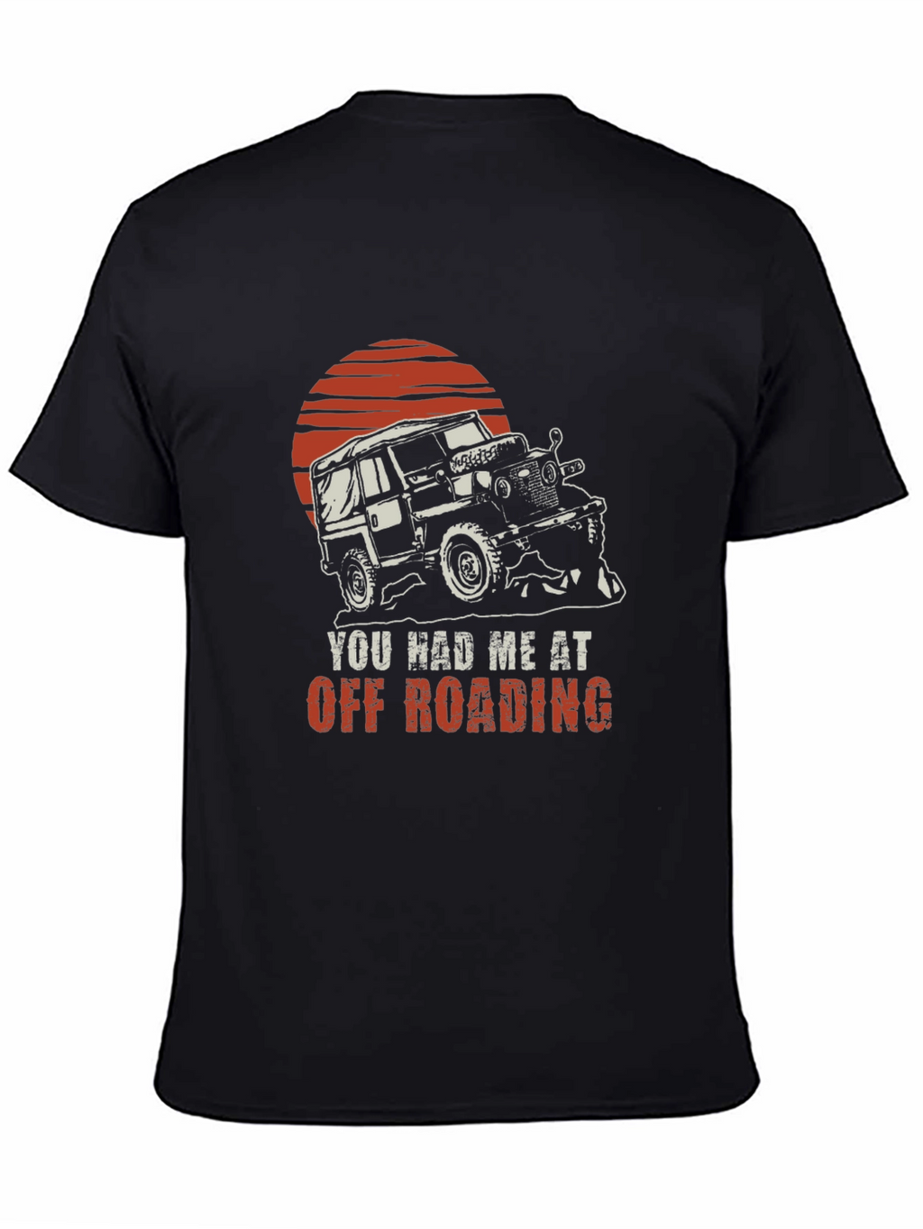 Off Roading Graphic Tee - Black Cotton T-Shirt