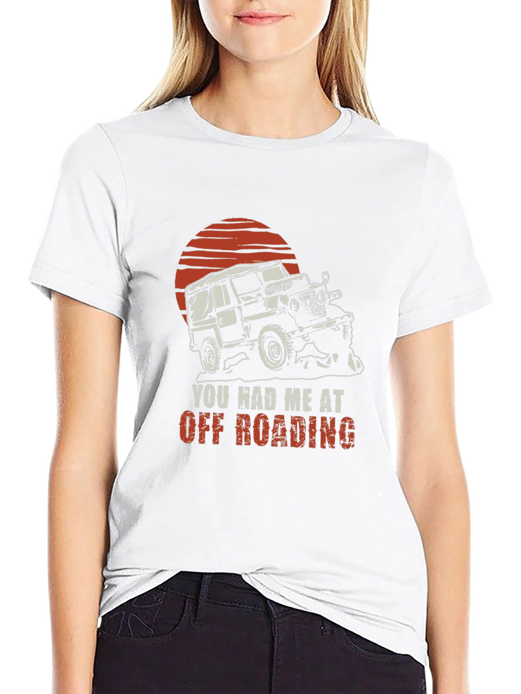 Off Roading Graphic Tee - Black Cotton T-Shirt