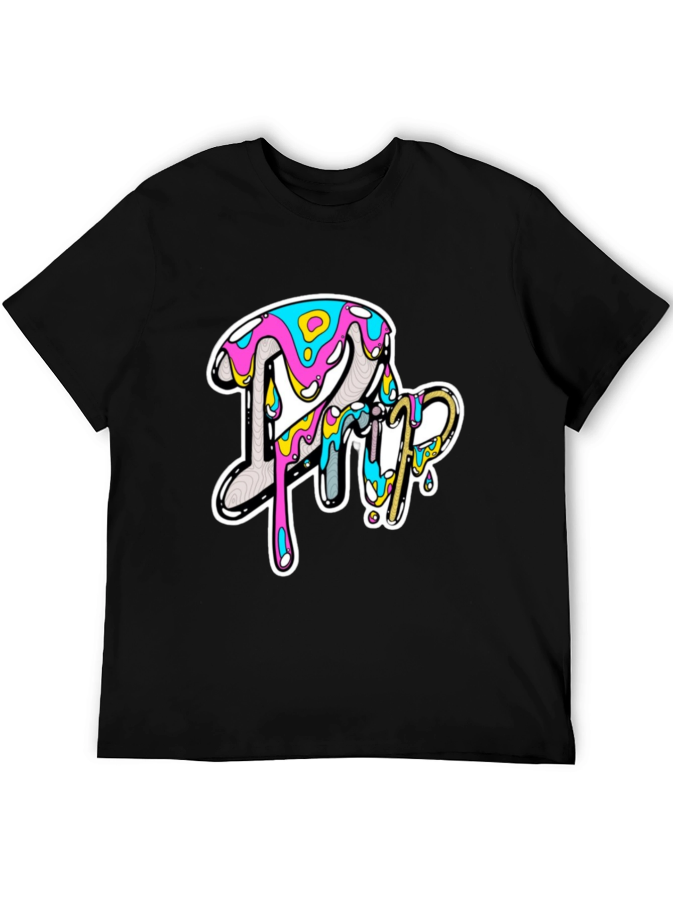 Bold Graphic Print Tee - Casual Style