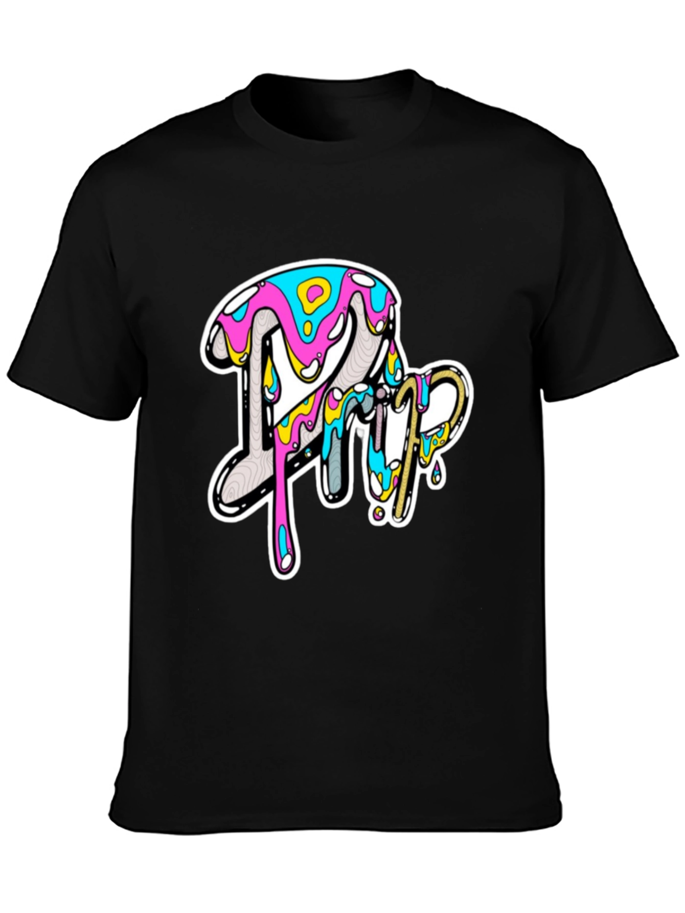 Bold Graphic Print Tee - Casual Style