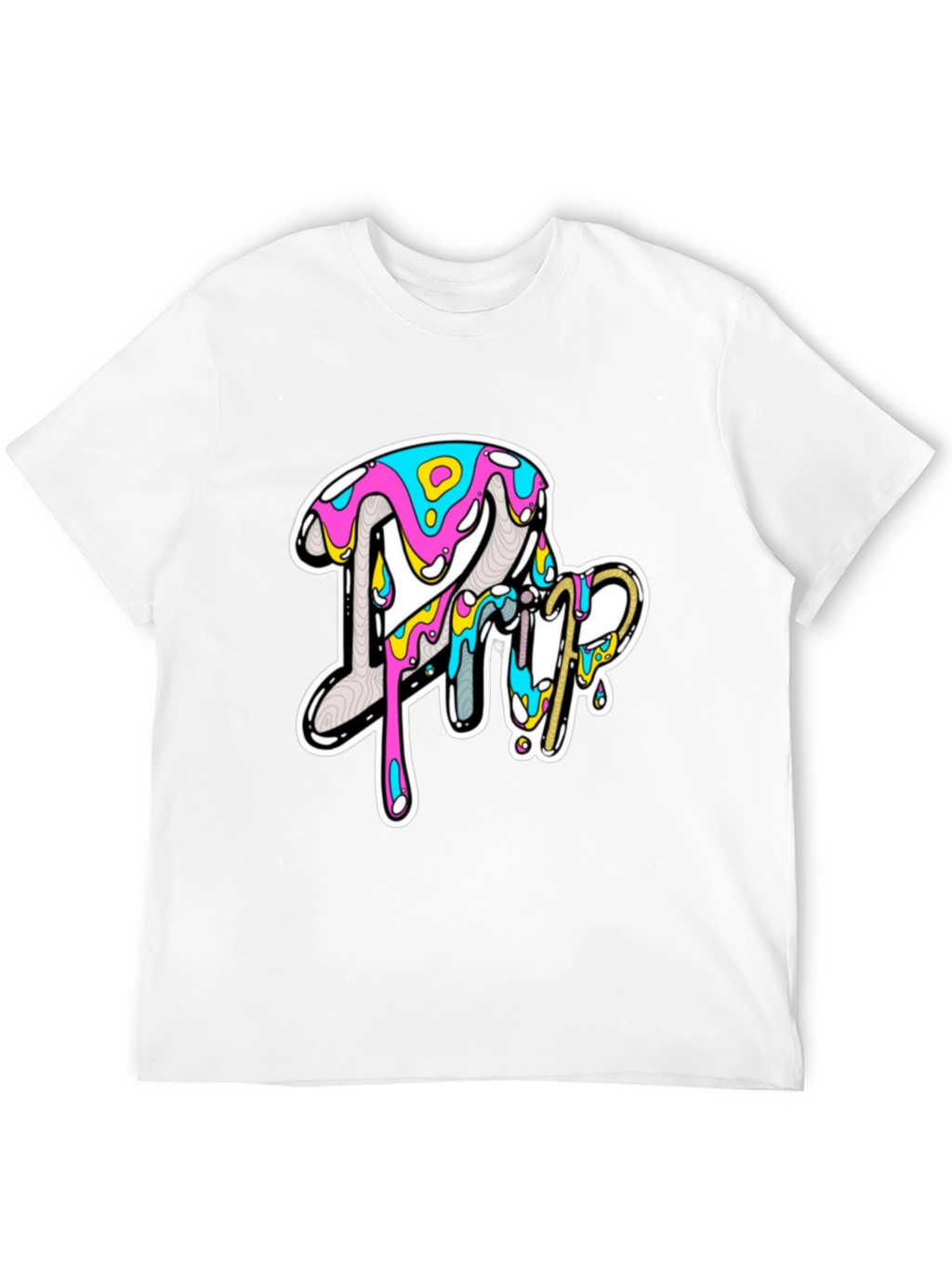 Bold Graphic Print Tee - Casual Style