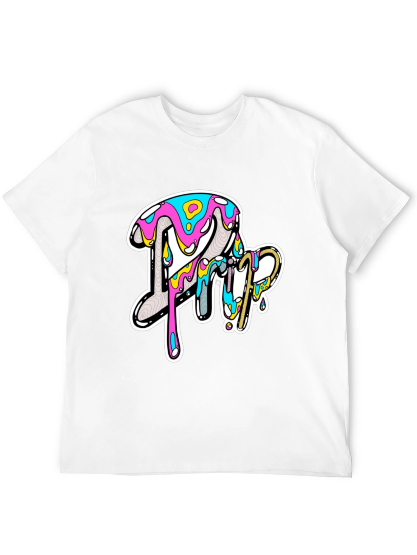 Bold Graphic Print Tee - Casual Style