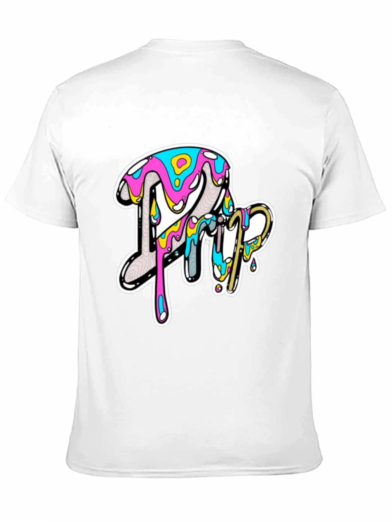Bold Graphic Print Tee - Casual Style
