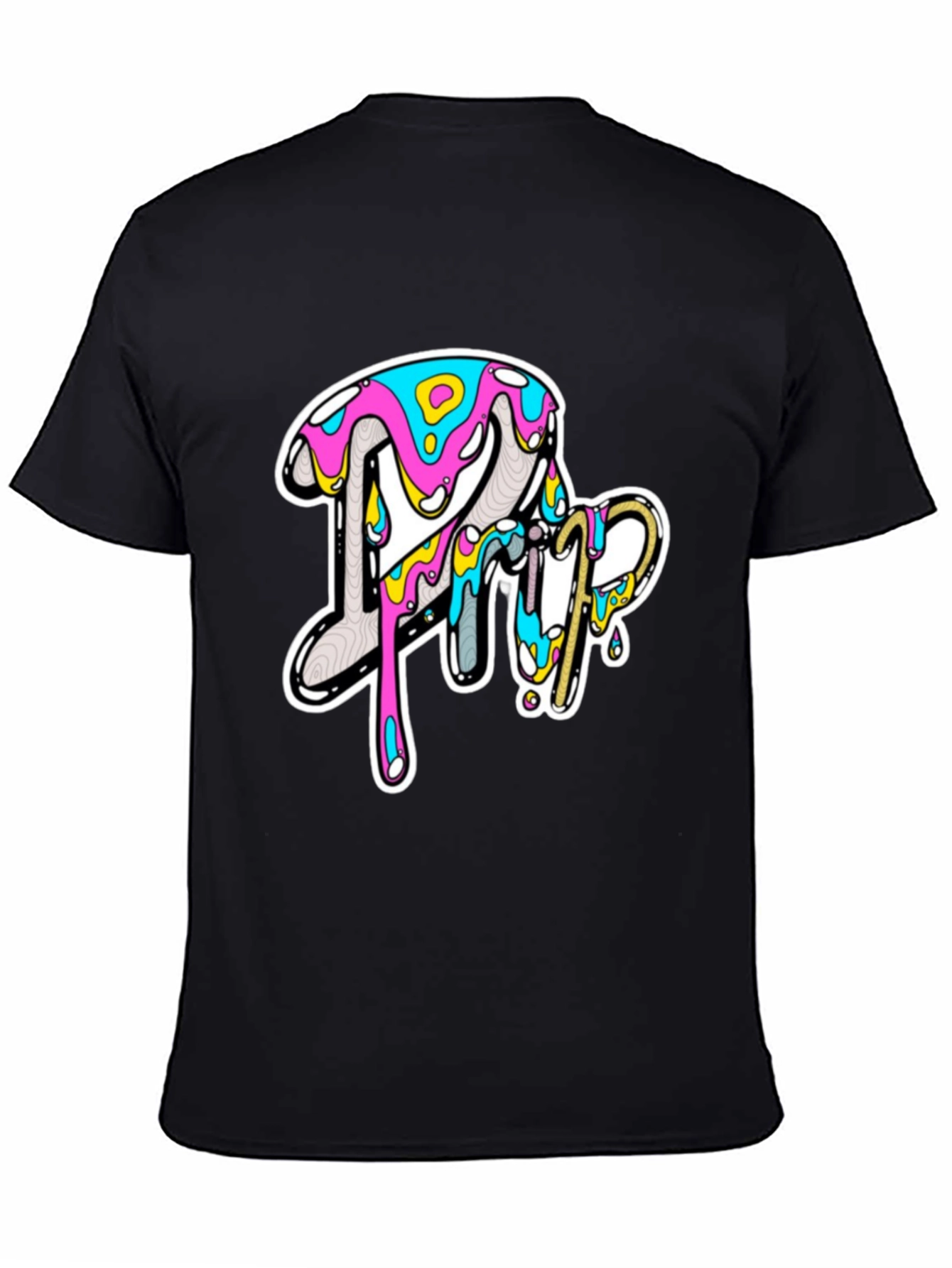 Bold Graphic Print Tee - Casual Style