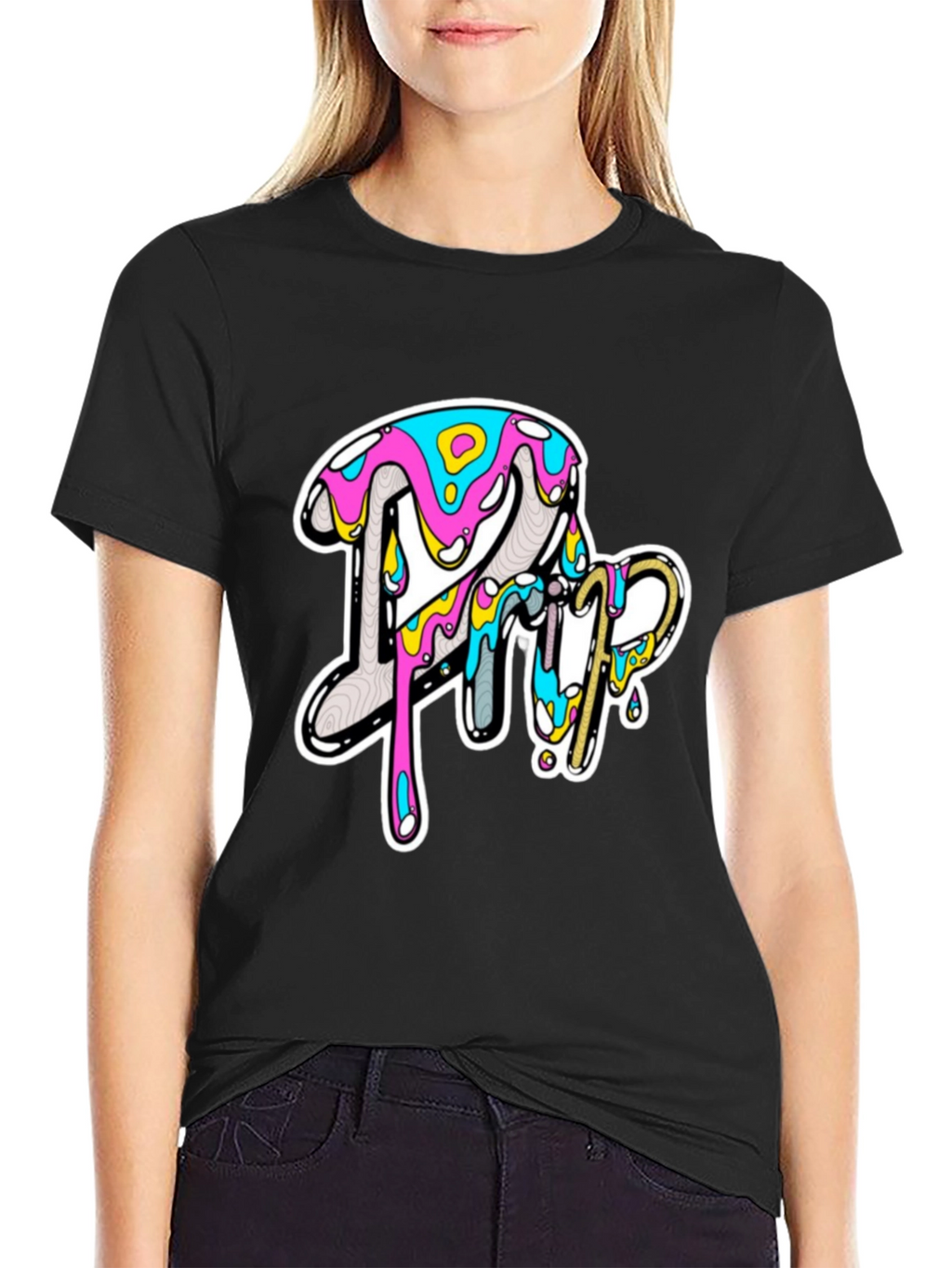 Bold Graphic Print Tee - Casual Style