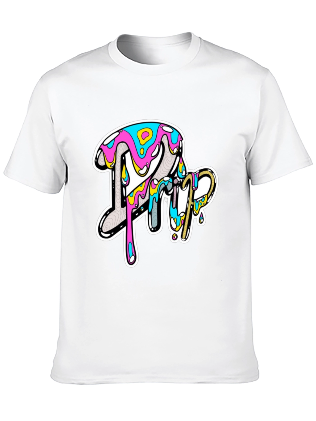 Bold Graphic Print Tee - Casual Style