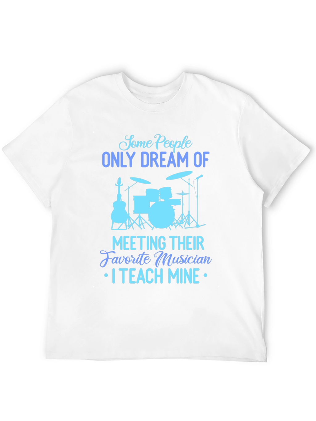 Musician Teacher Graphic Tee - Black Cotton T-Shirt