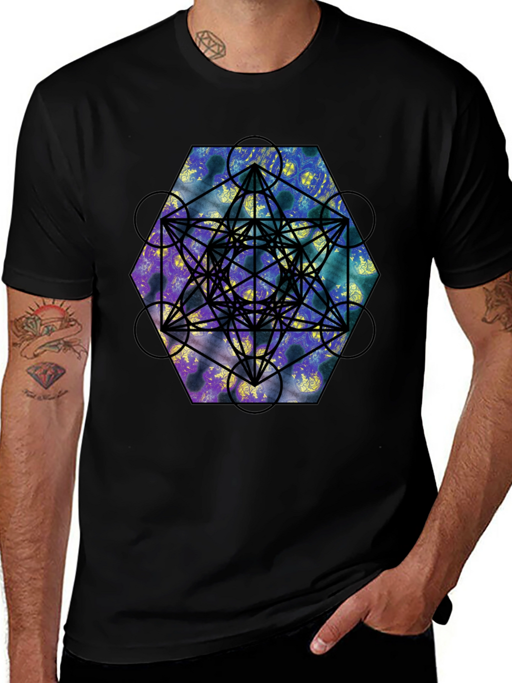 Geometric Metatrons Cube T-Shirt