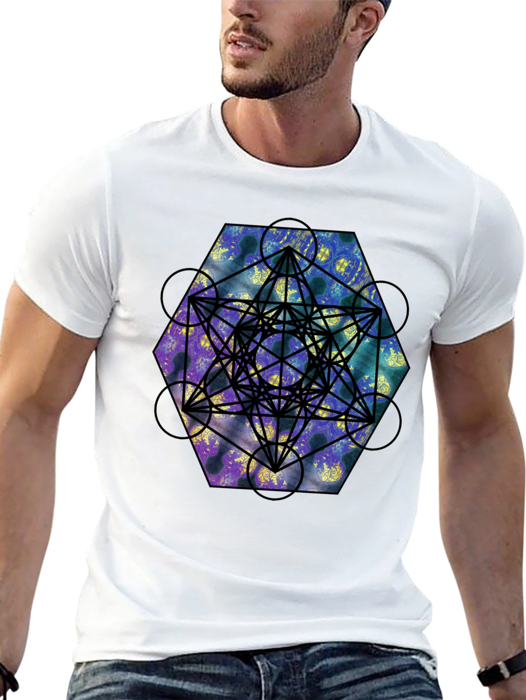 Geometric Metatrons Cube T-Shirt