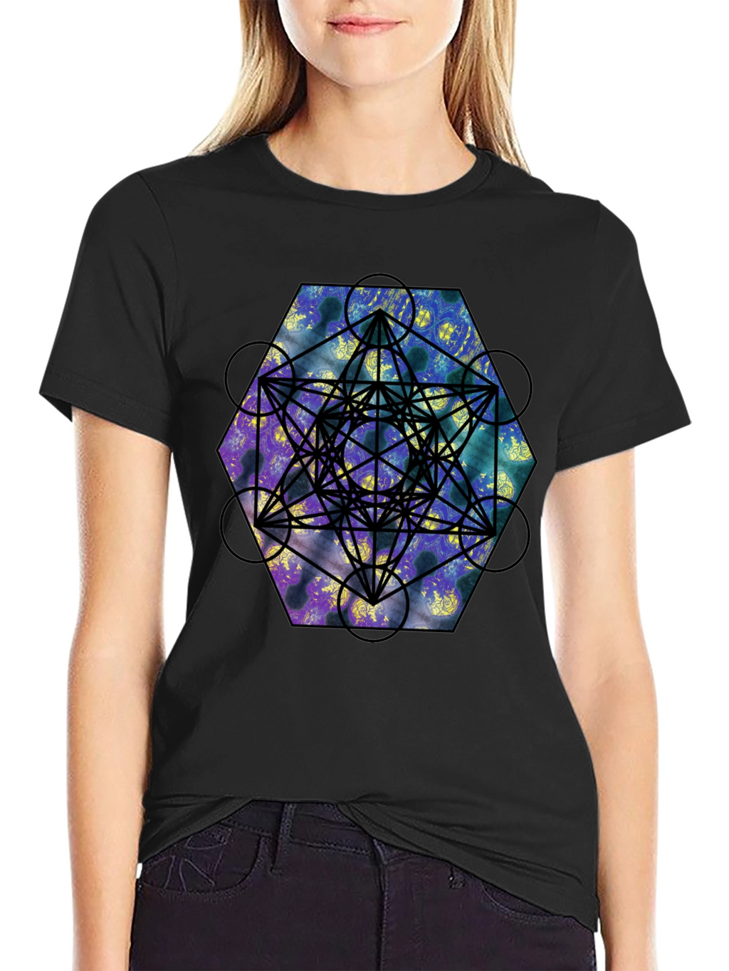 Geometric Metatrons Cube T-Shirt