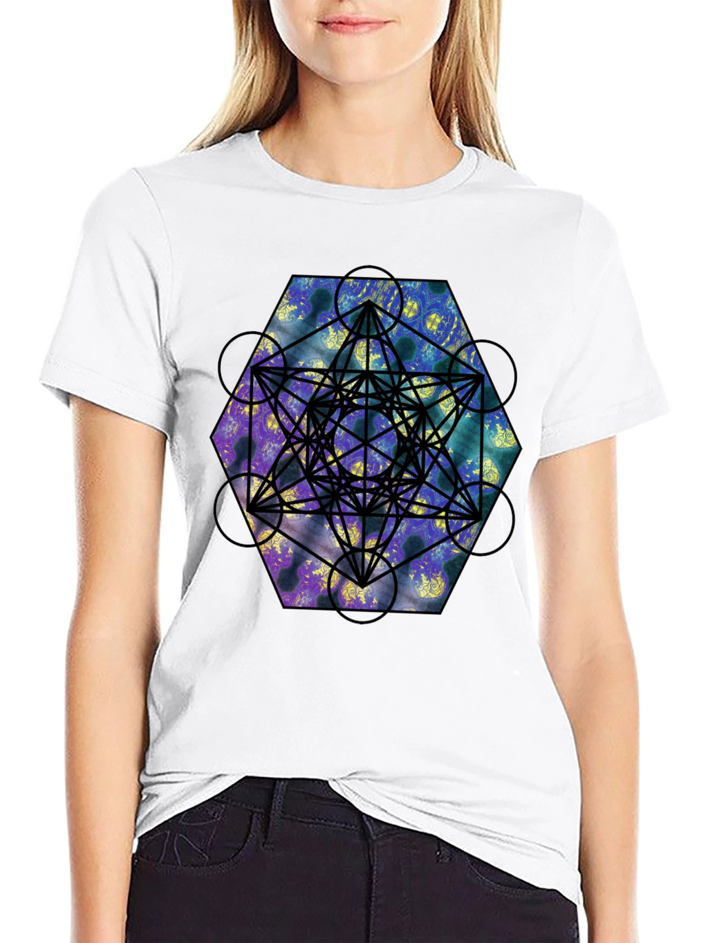 Geometric Metatrons Cube T-Shirt