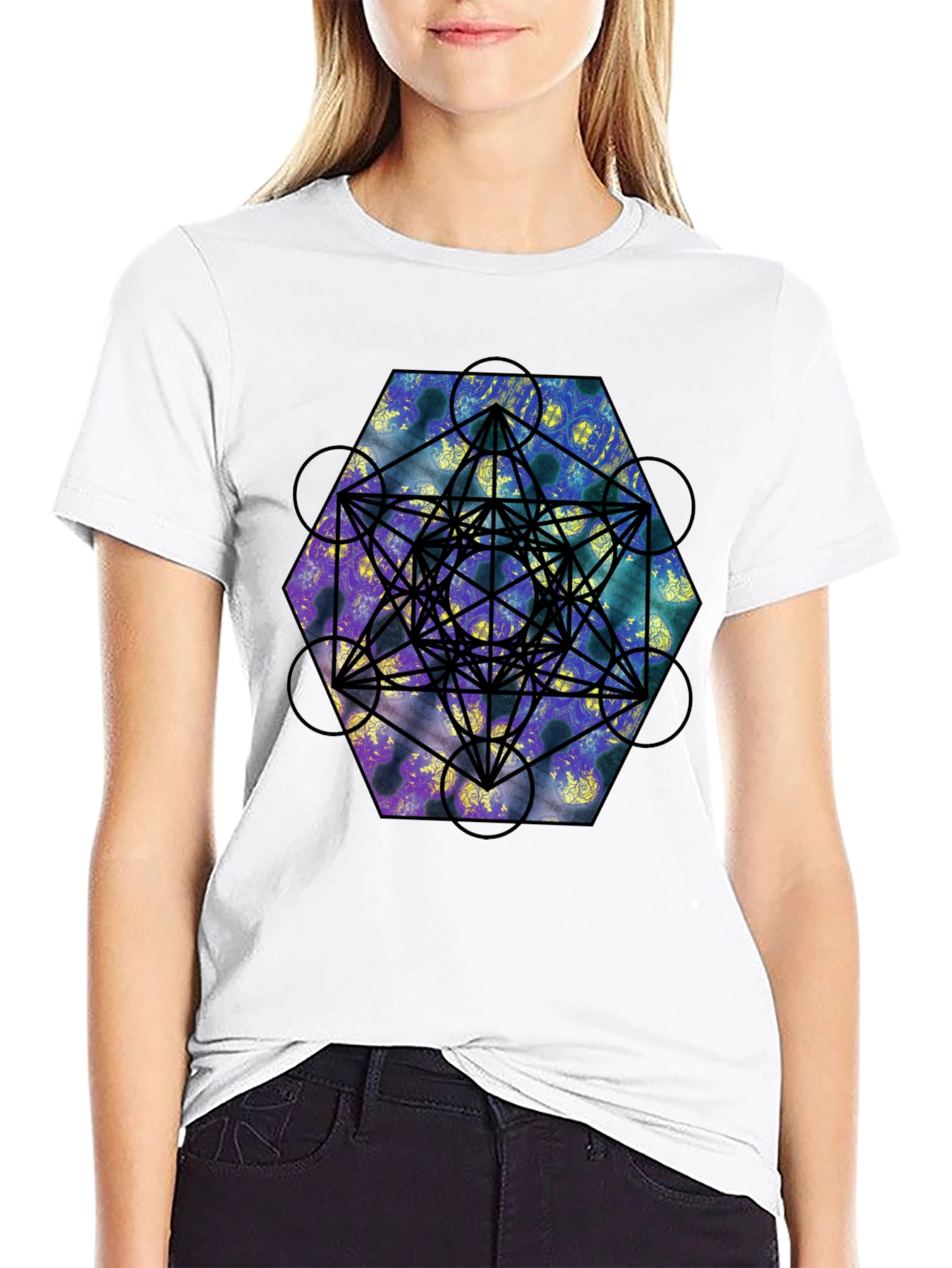Geometric Metatrons Cube T-Shirt
