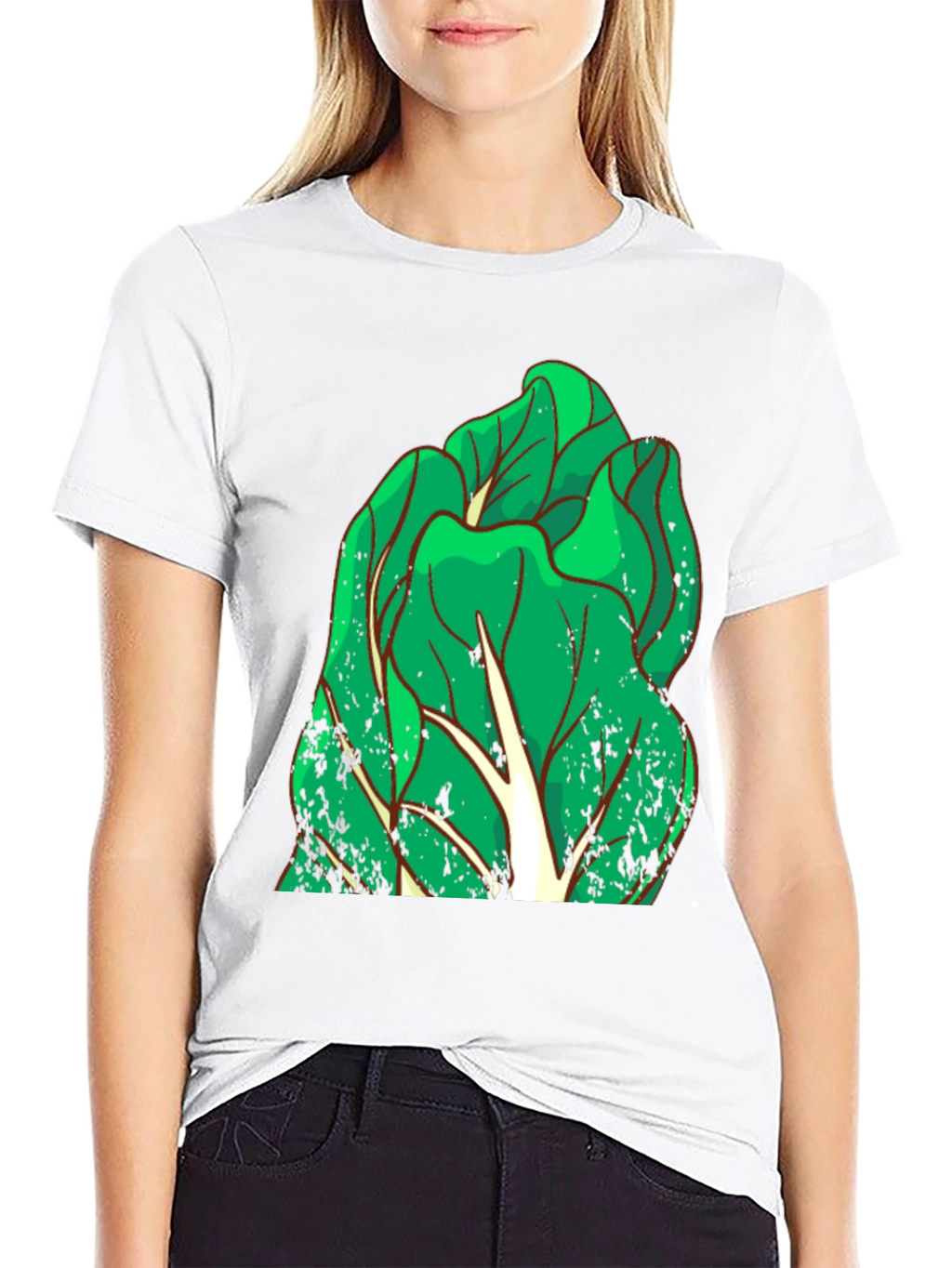 Leafy Green Graphic Tee - Unique Vegetable T-Shirt