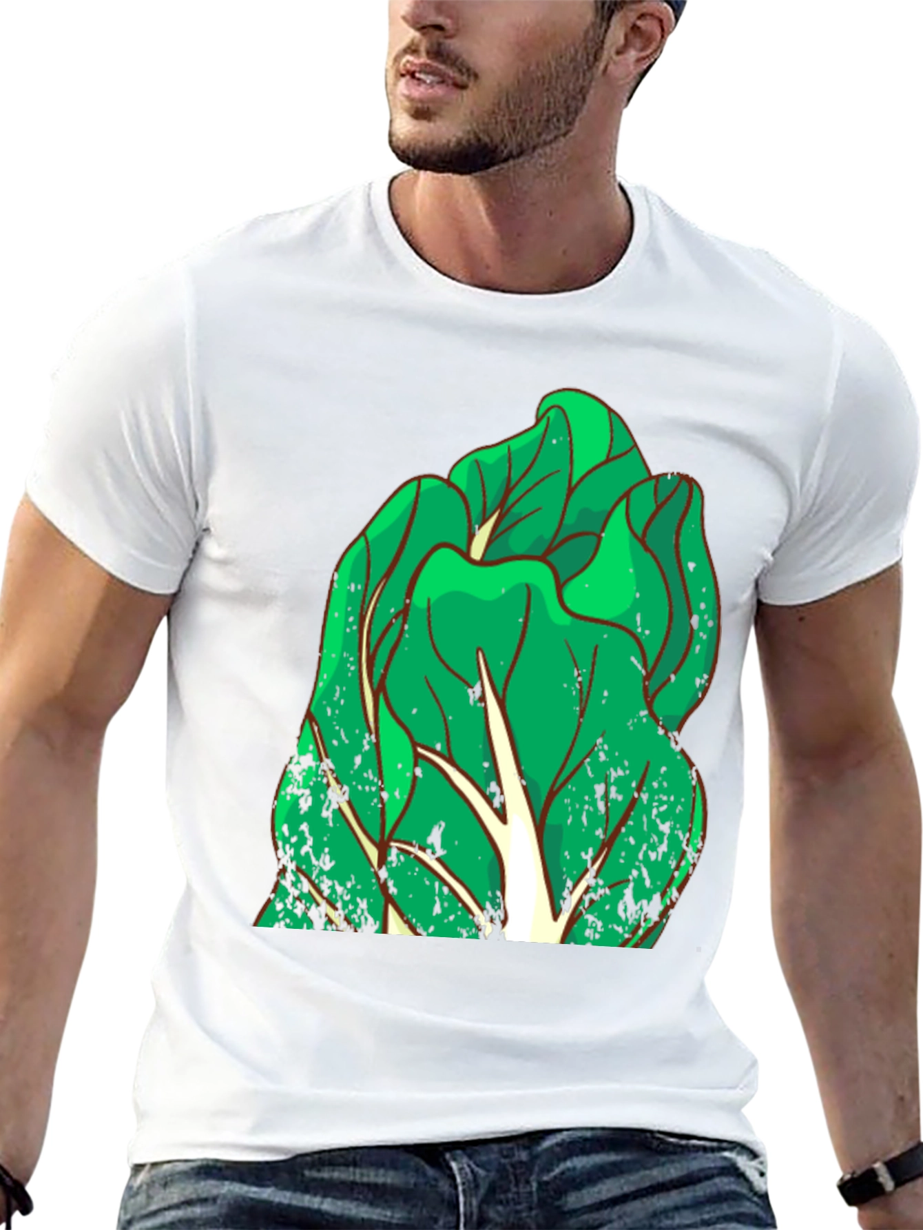 Leafy Green Graphic Tee - Unique Vegetable T-Shirt