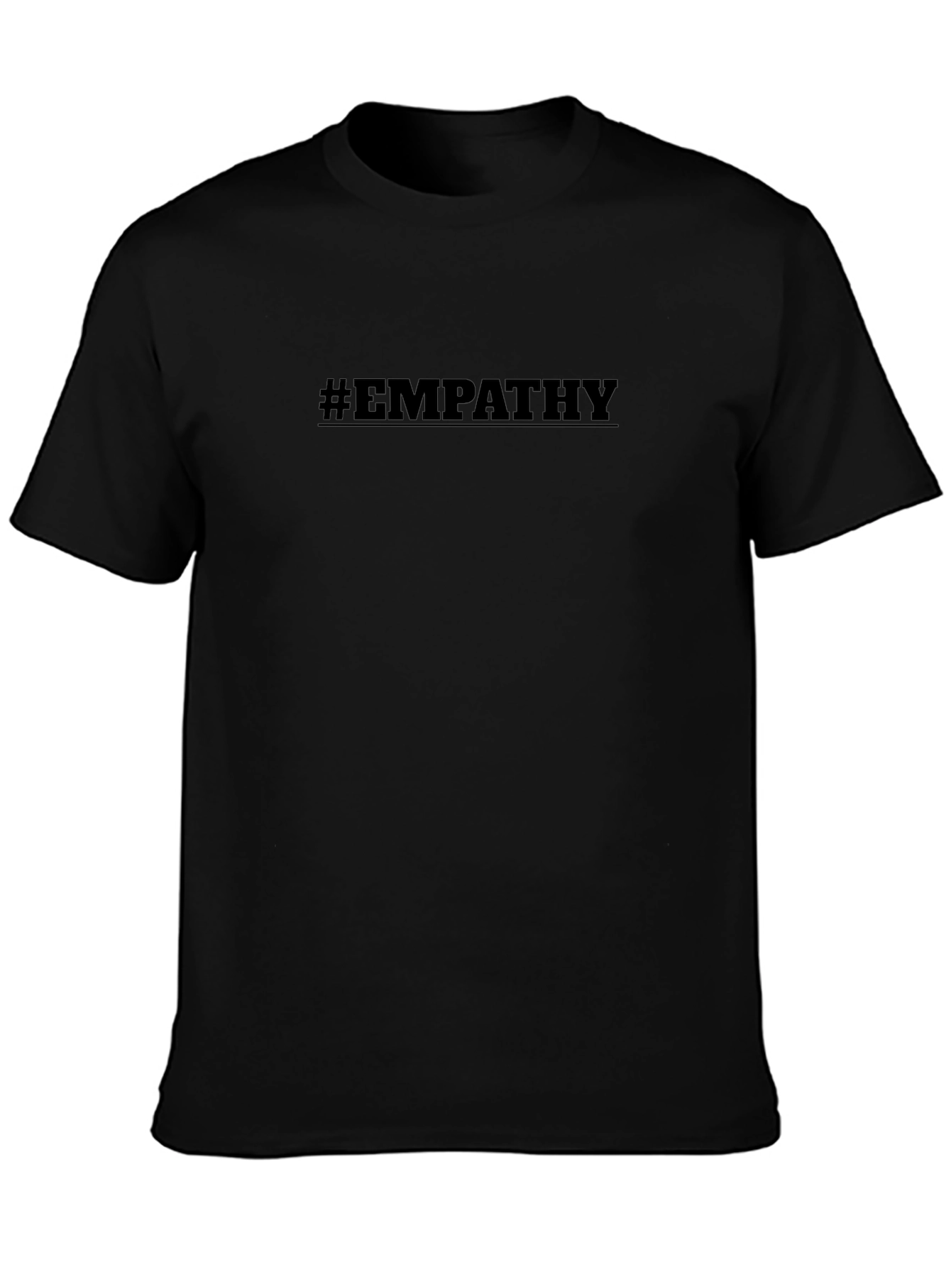 #Empathy Graphic T-Shirt - Black