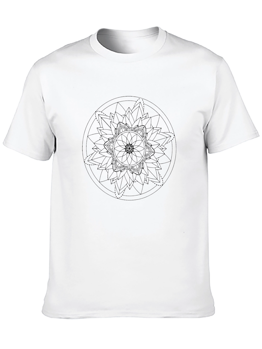 Mens Mandala Graphic Print T-Shirt