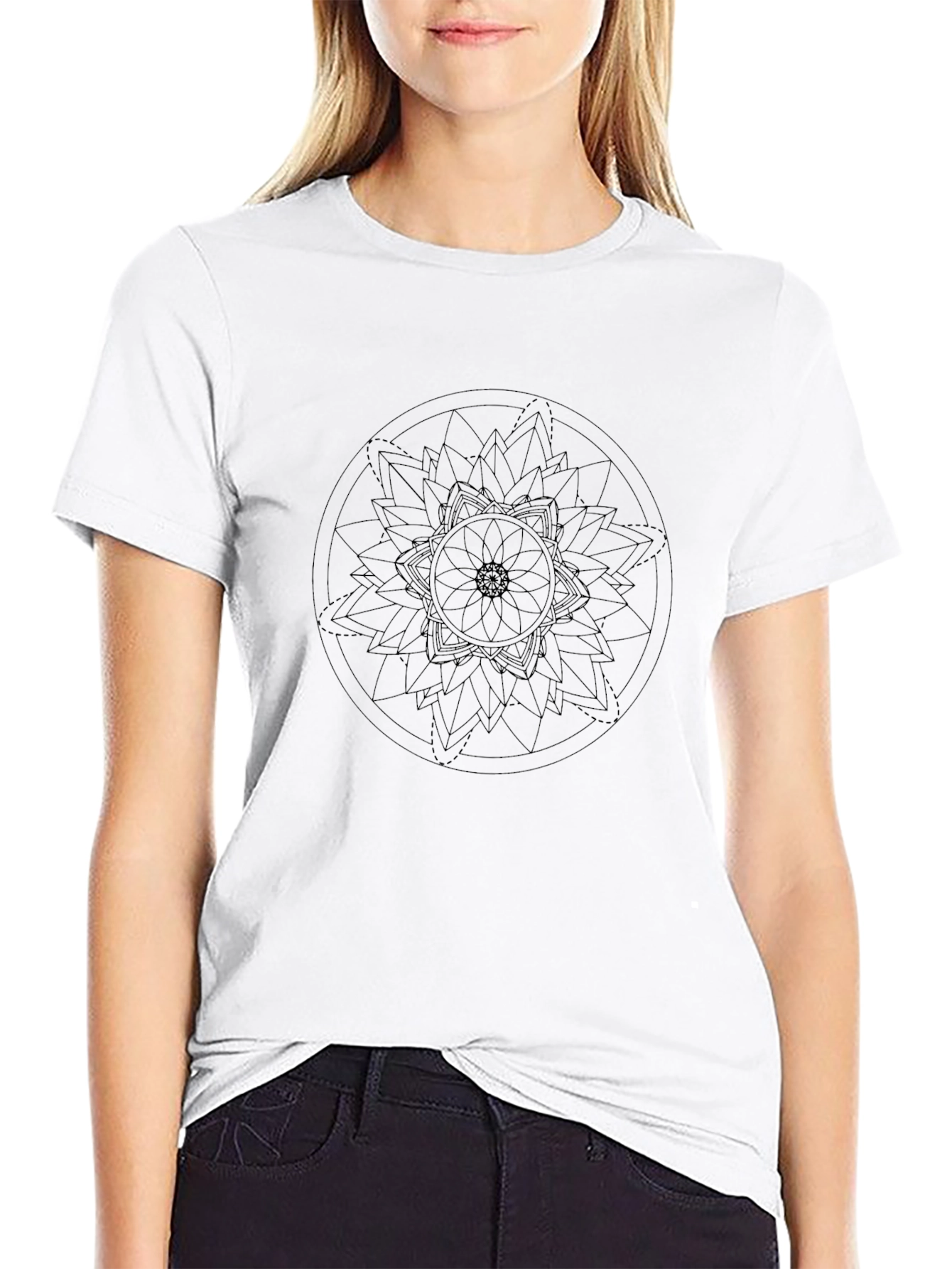 Mens Mandala Graphic Print T-Shirt