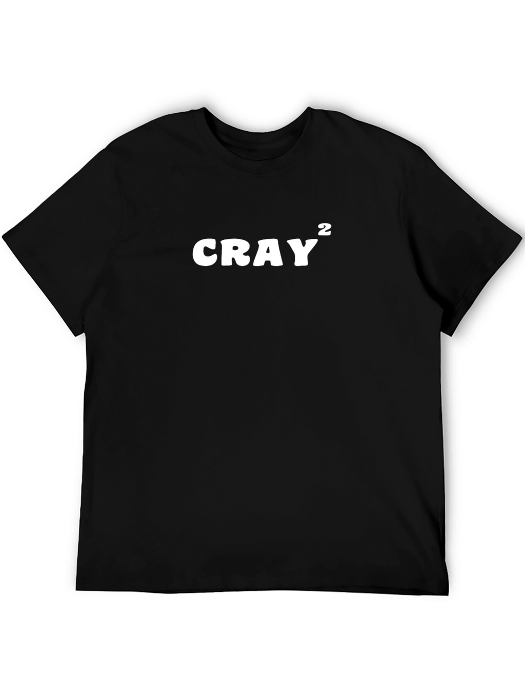 CRAY² Graphic Tee - Classic Black Cotton T-Shirt