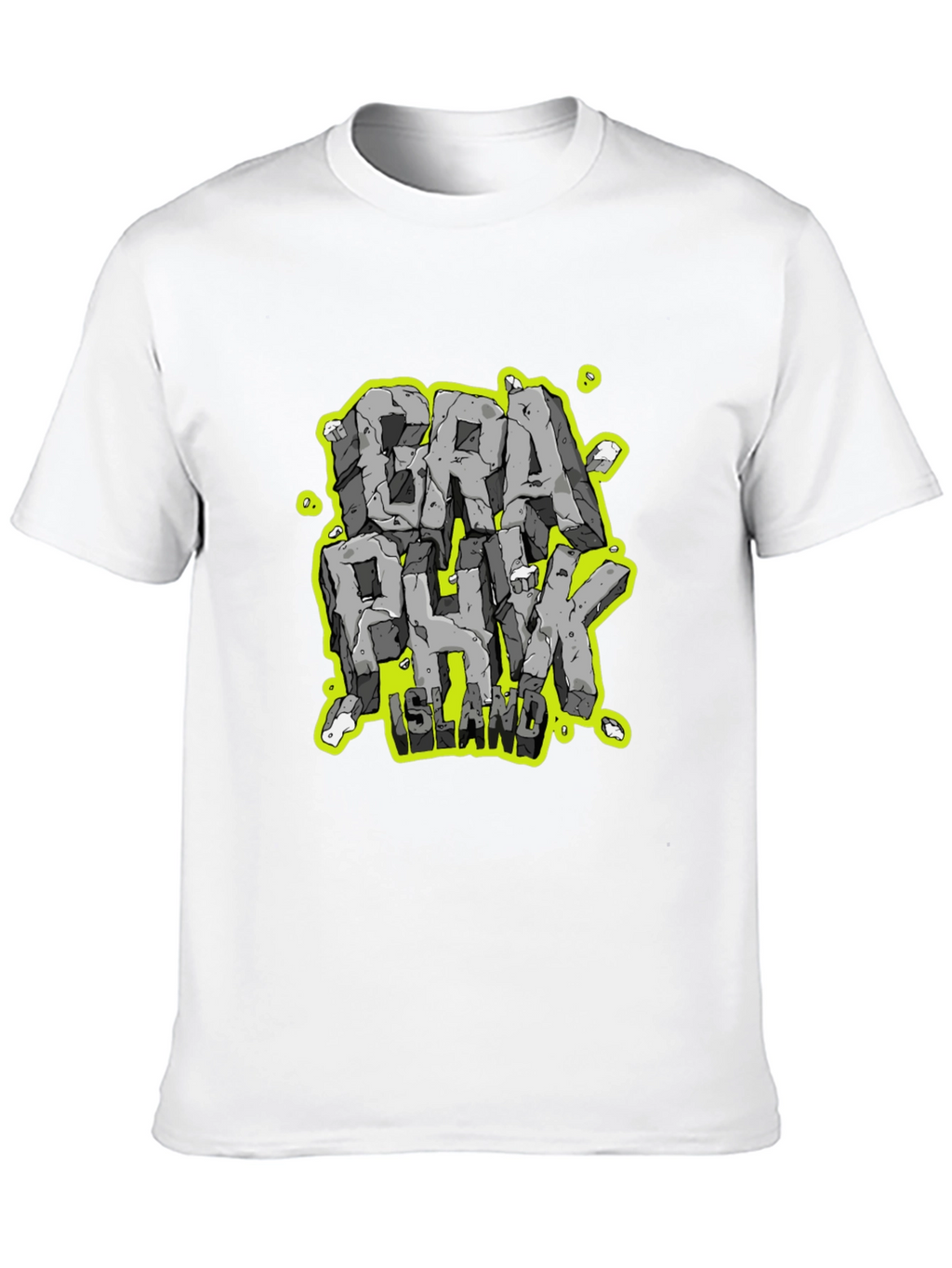 Graphunk Island Graphic Print Black T-Shirt
